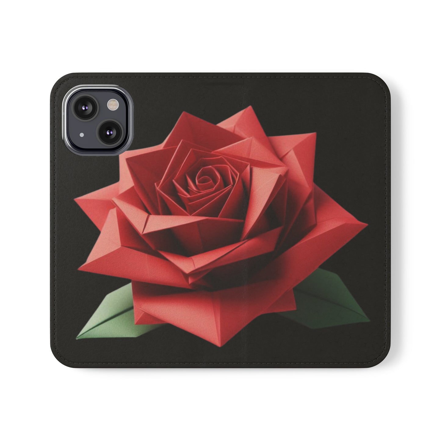 Origami Red Rose Flip Cases iPhone/Samsung