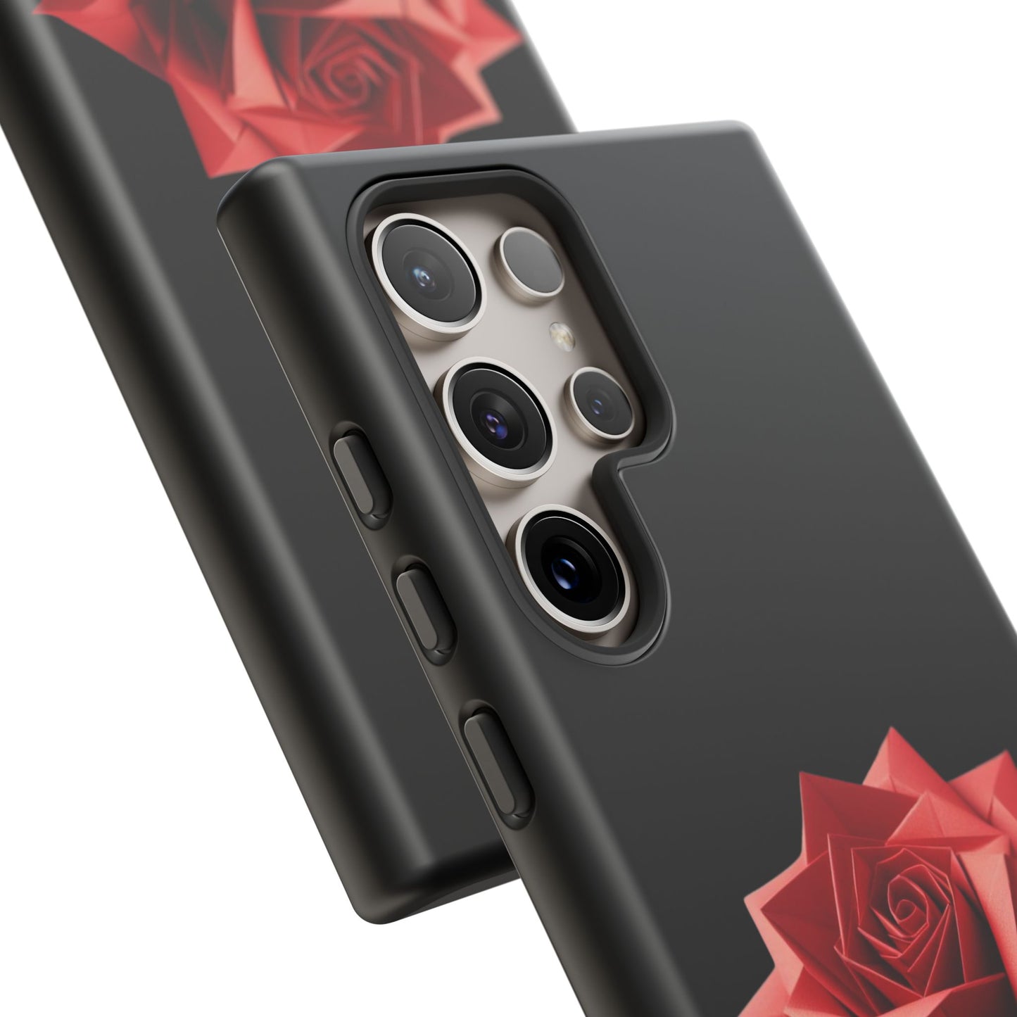 Origami Red Rose Tough Cases iPhone/Google/Samsung