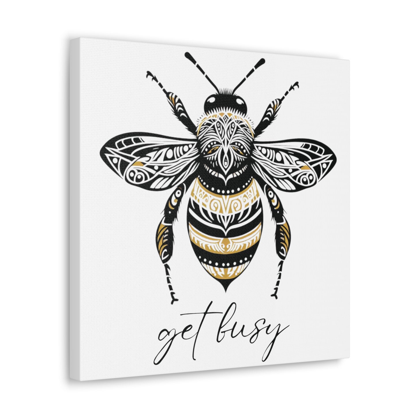 Get Busy Bee Classic Canvas - White