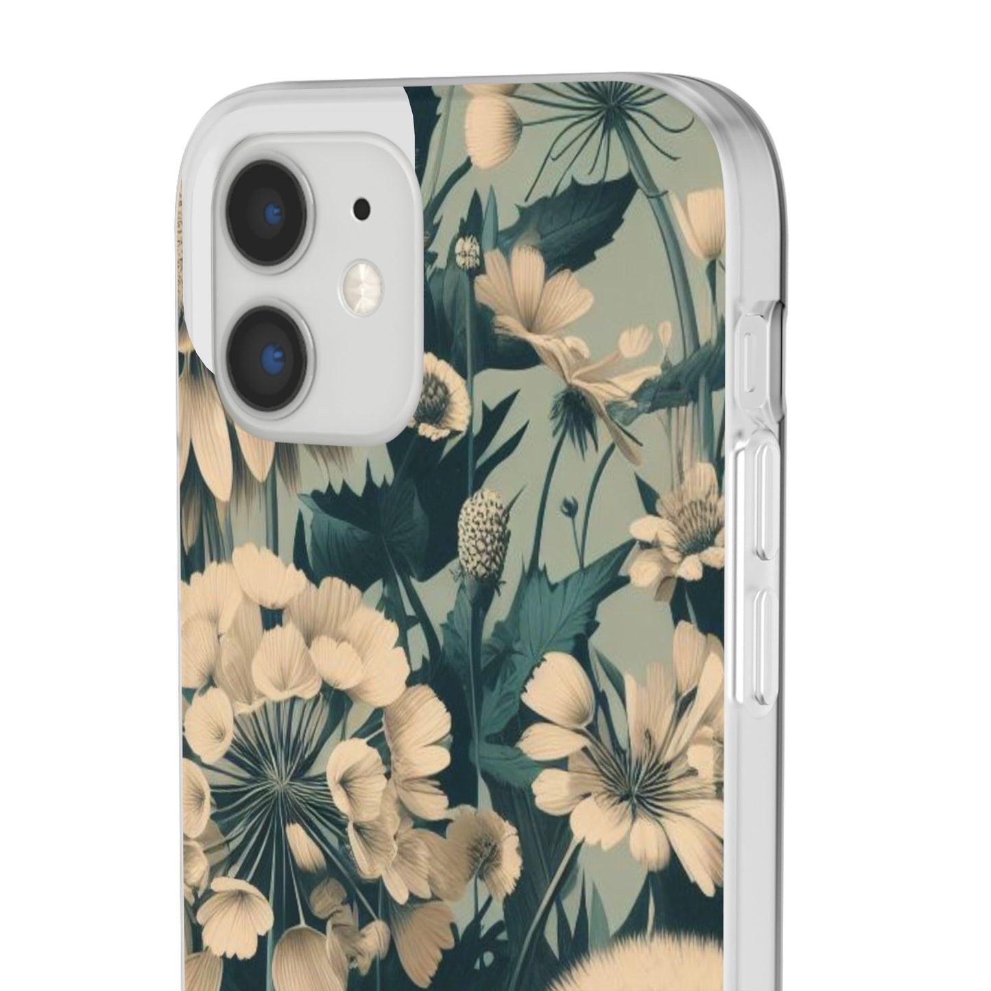 Blue & Cream Flowers Flexi Cases