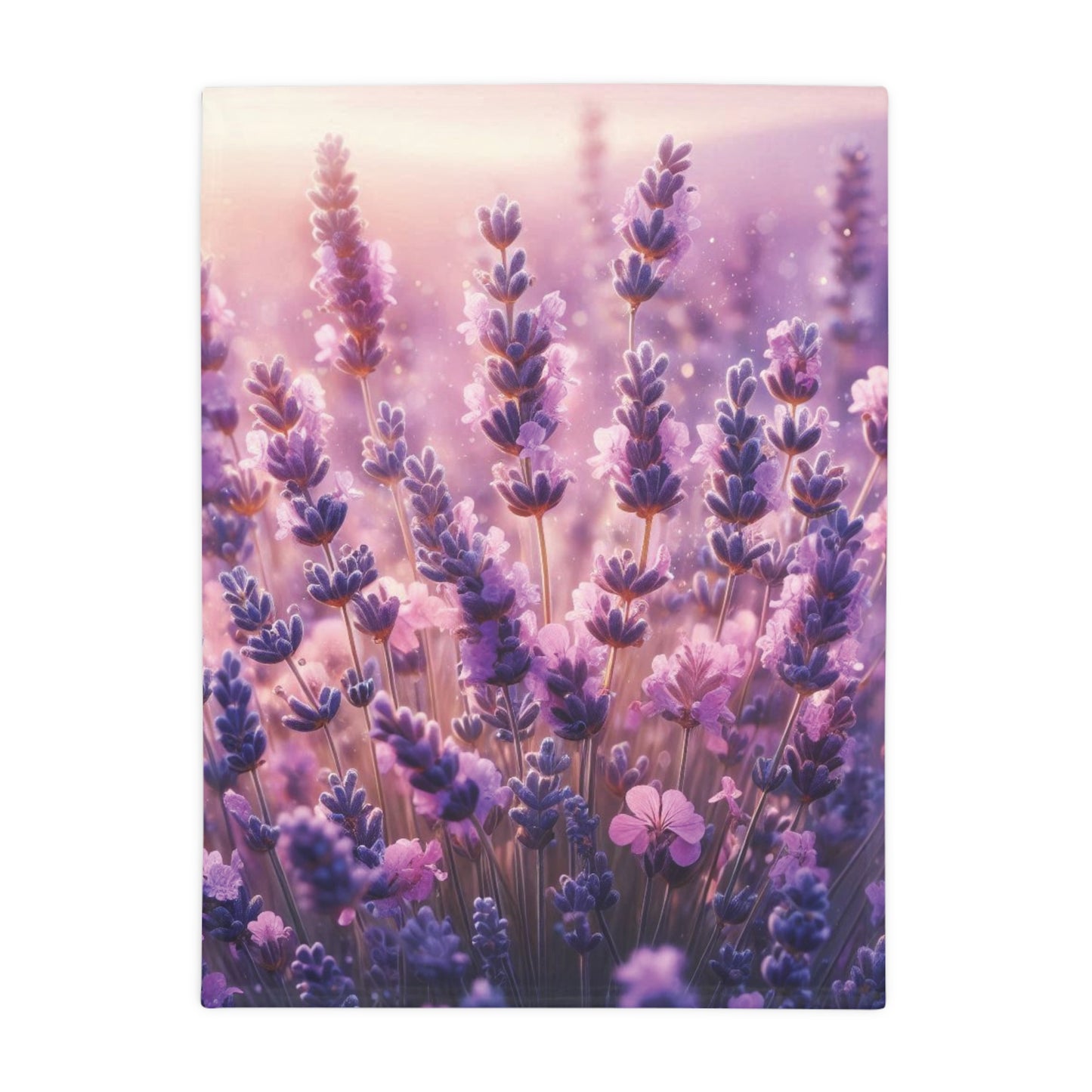 Wild Lavender #2 Plush Fleece Blanket