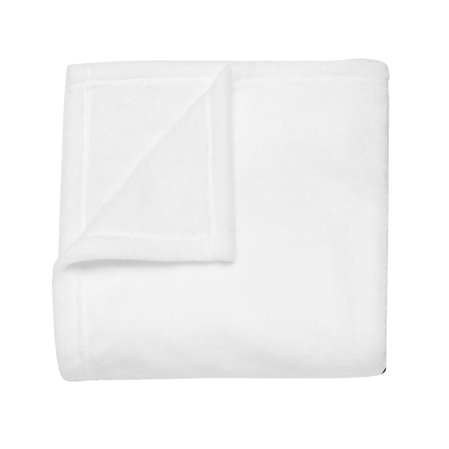 Teardrop Mountain - White Plush Fleece Blanket