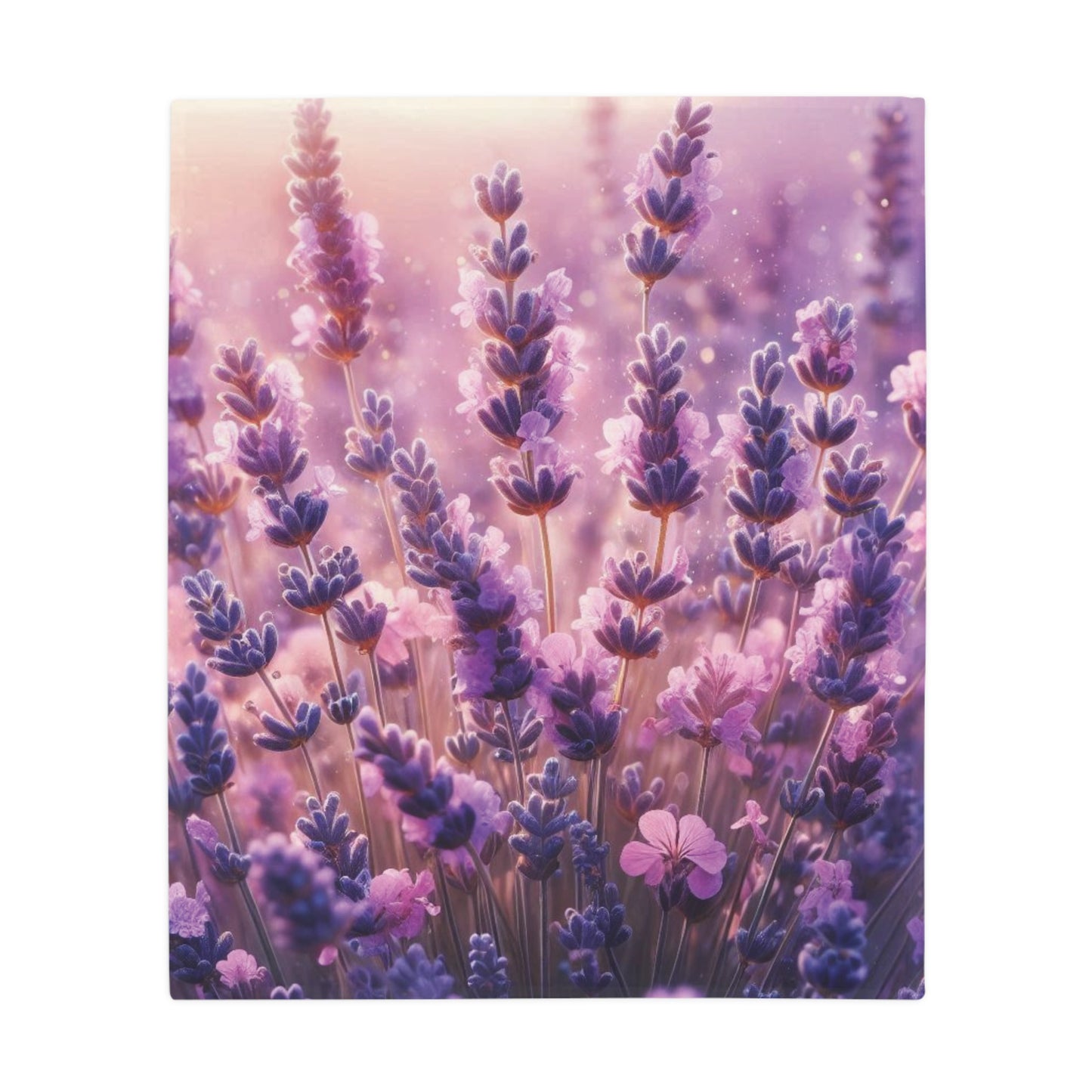 Wild Lavender #2 Plush Fleece Blanket