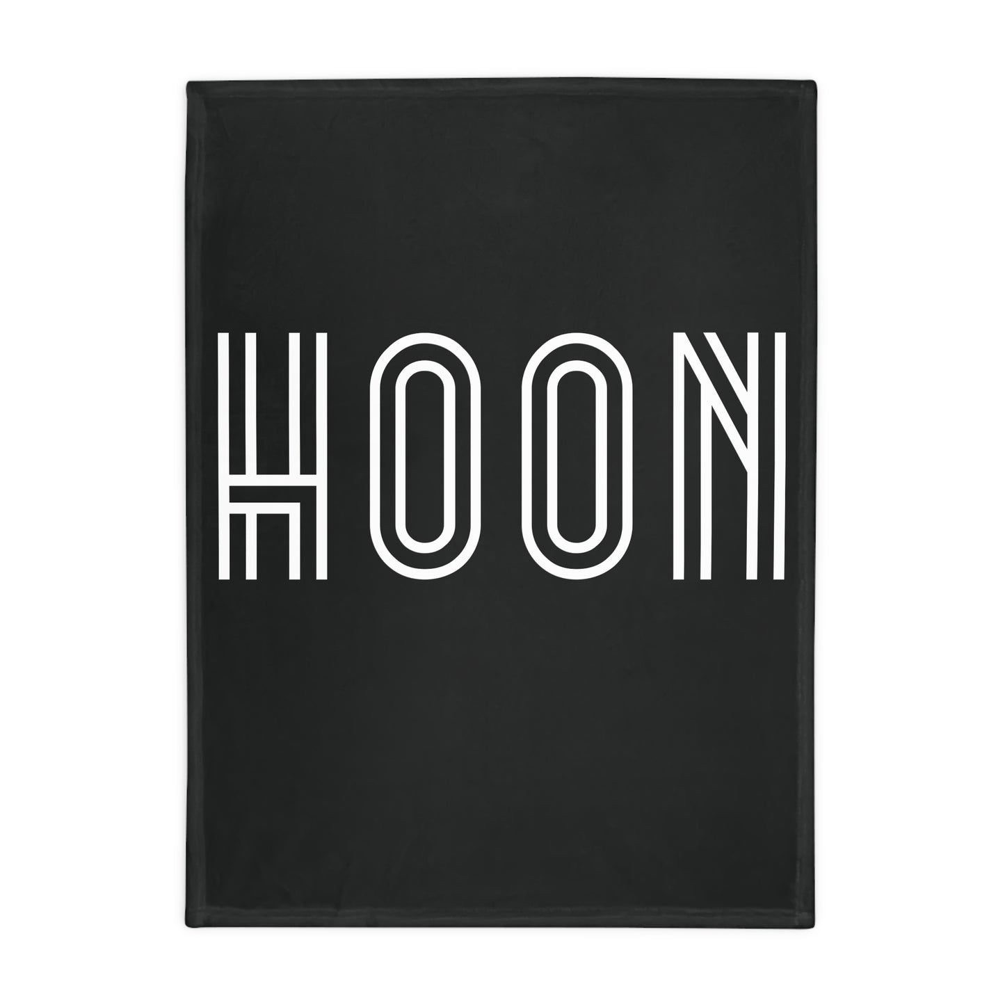 HOON Plush Fleece Blanket - Black