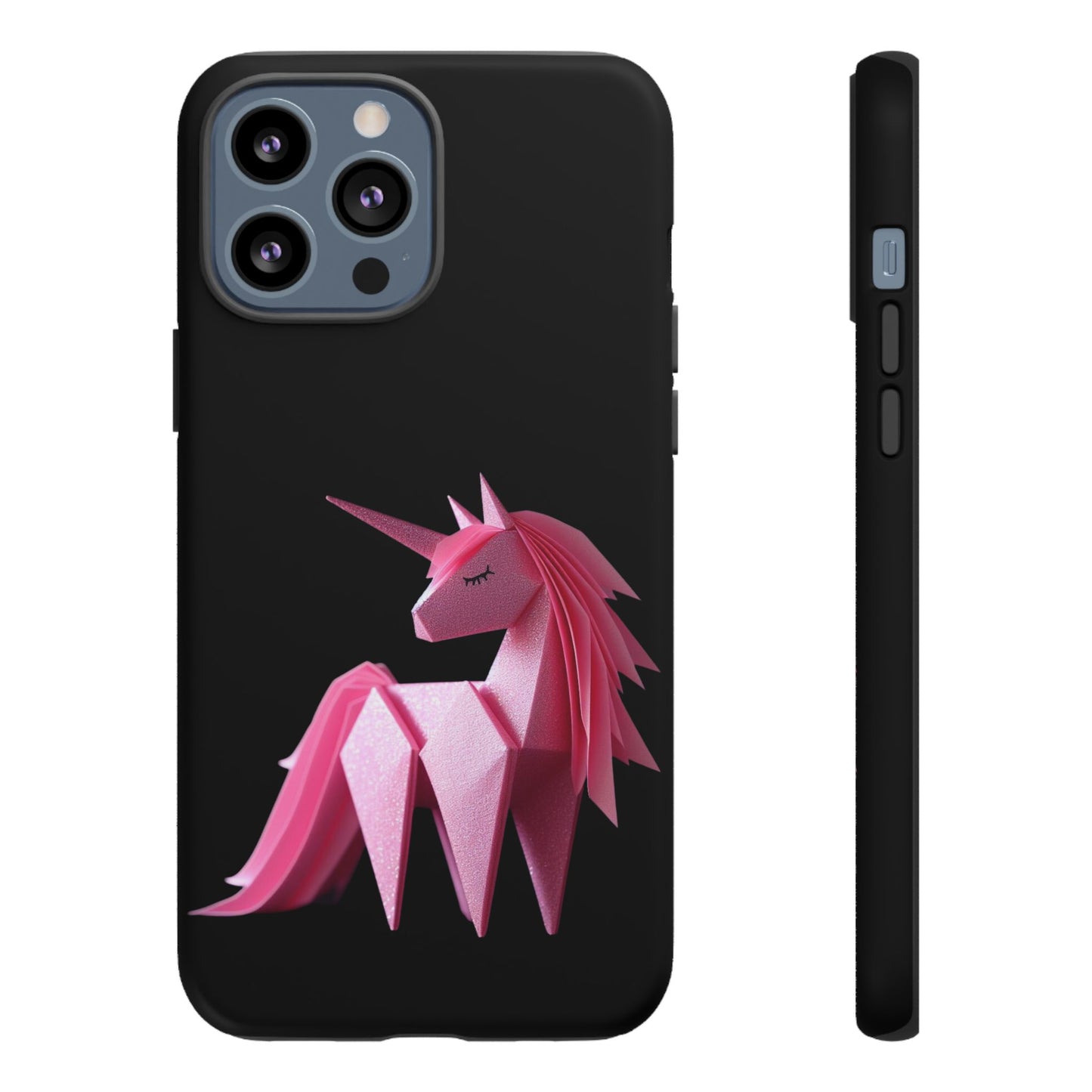 Origami Pink Unicorn Tough Cases iPhone/Google/Samsung