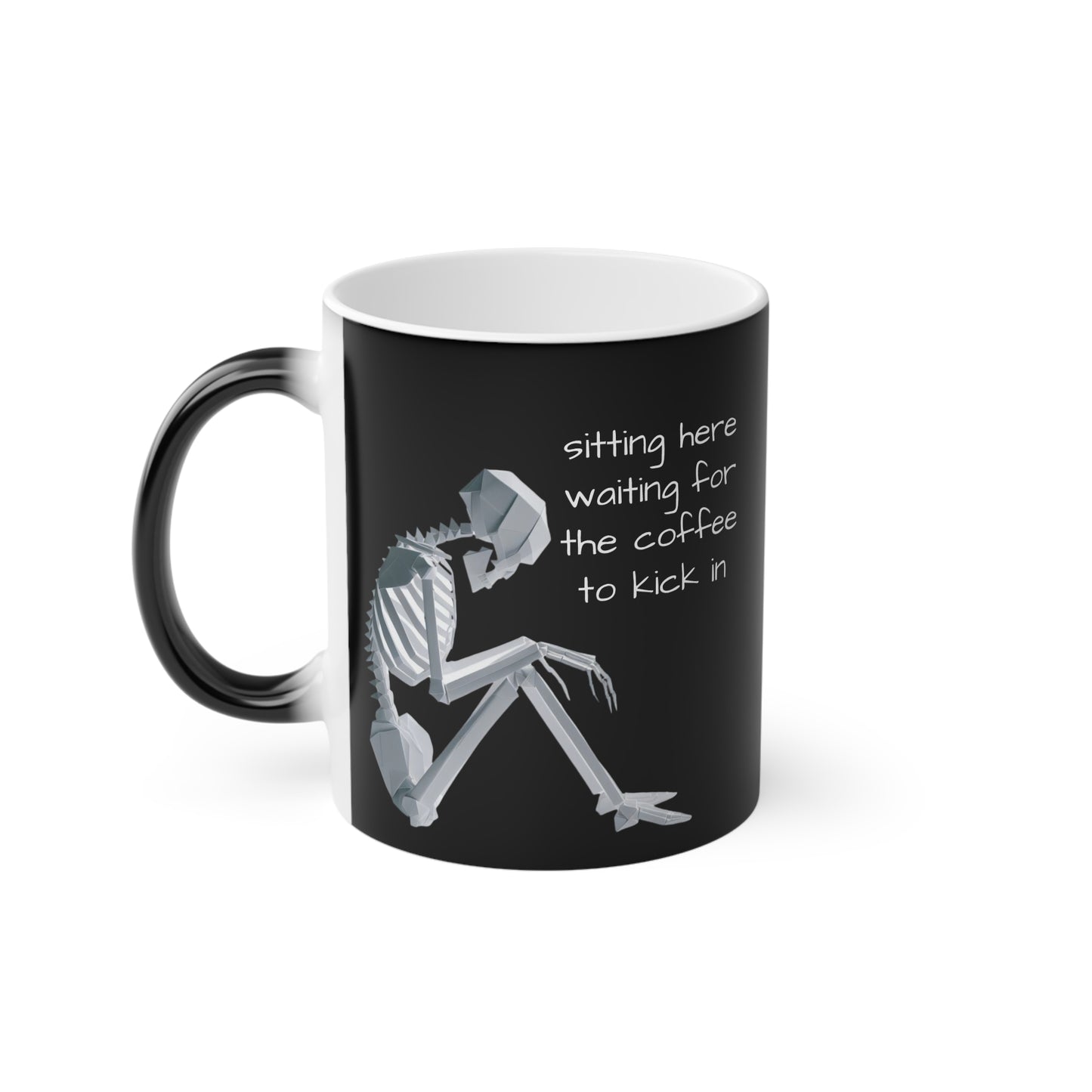 Origami Skeleton Magic Mug