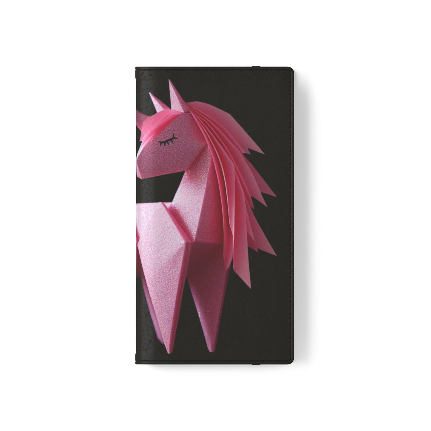 Origami Pink Unicorn Flip Cases iPhone/Samsung