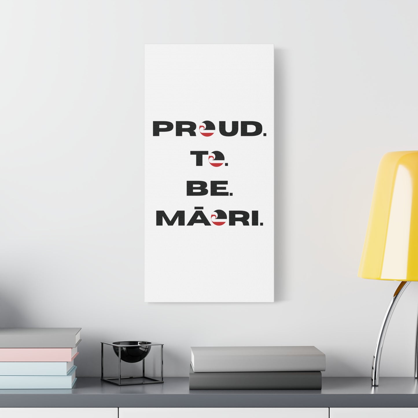 Proud. To. Be. Māori. Classic Canvas - White