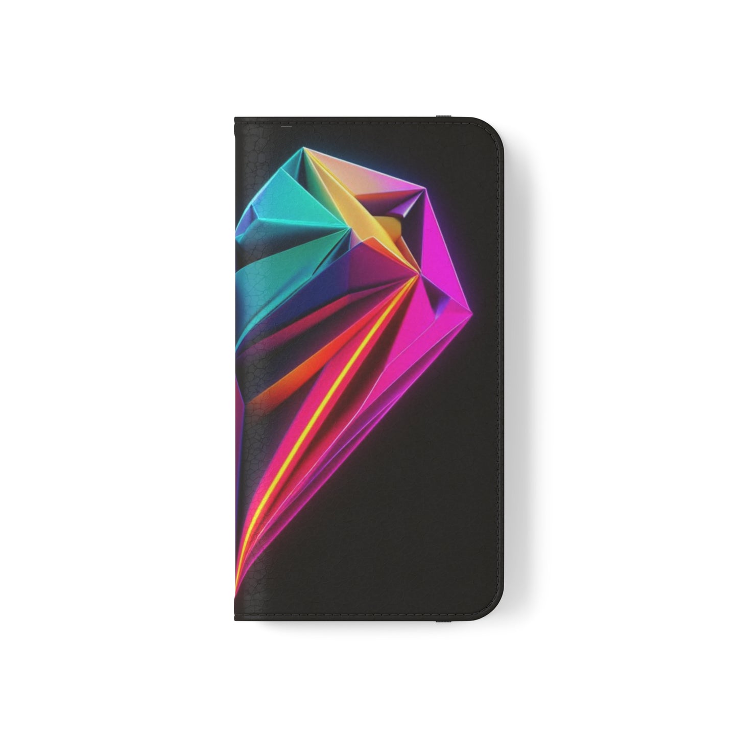 Origami Neon Heart Flip Cases - iPhone/Samsung