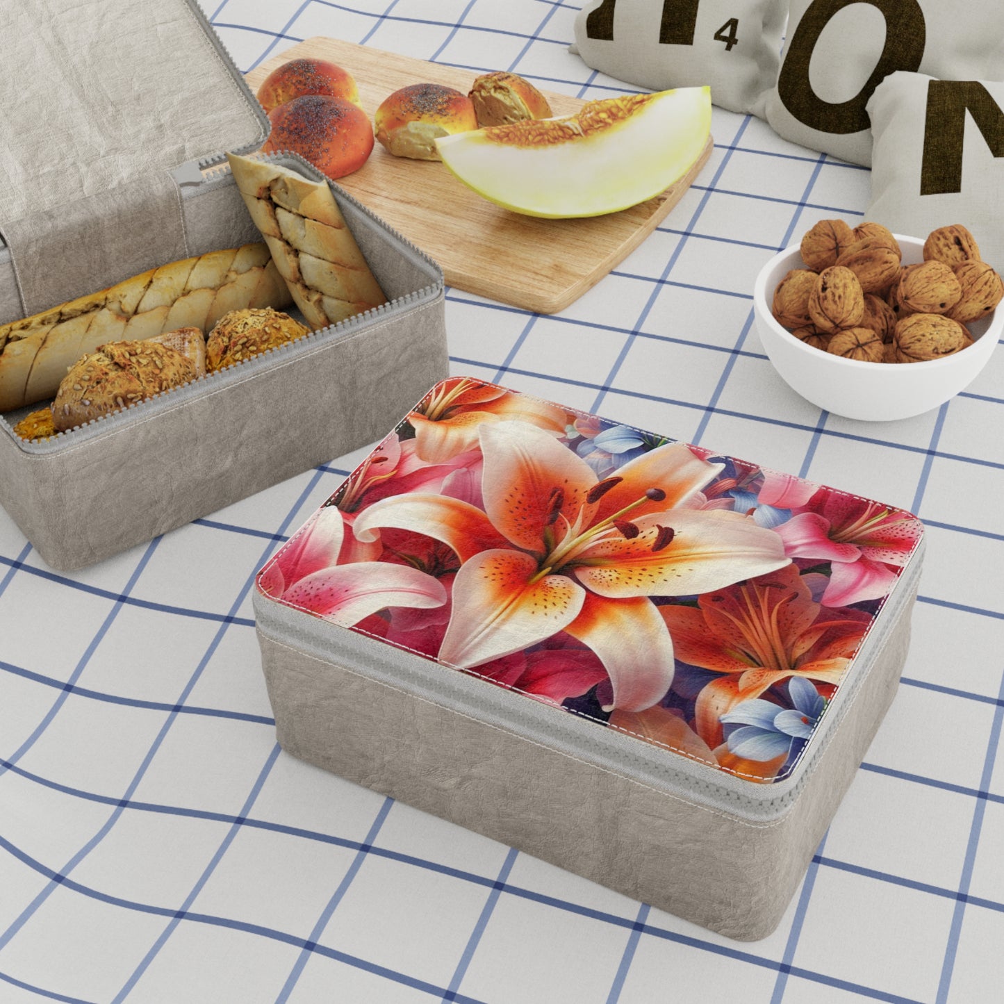 Lilies Paper Lunch Bag