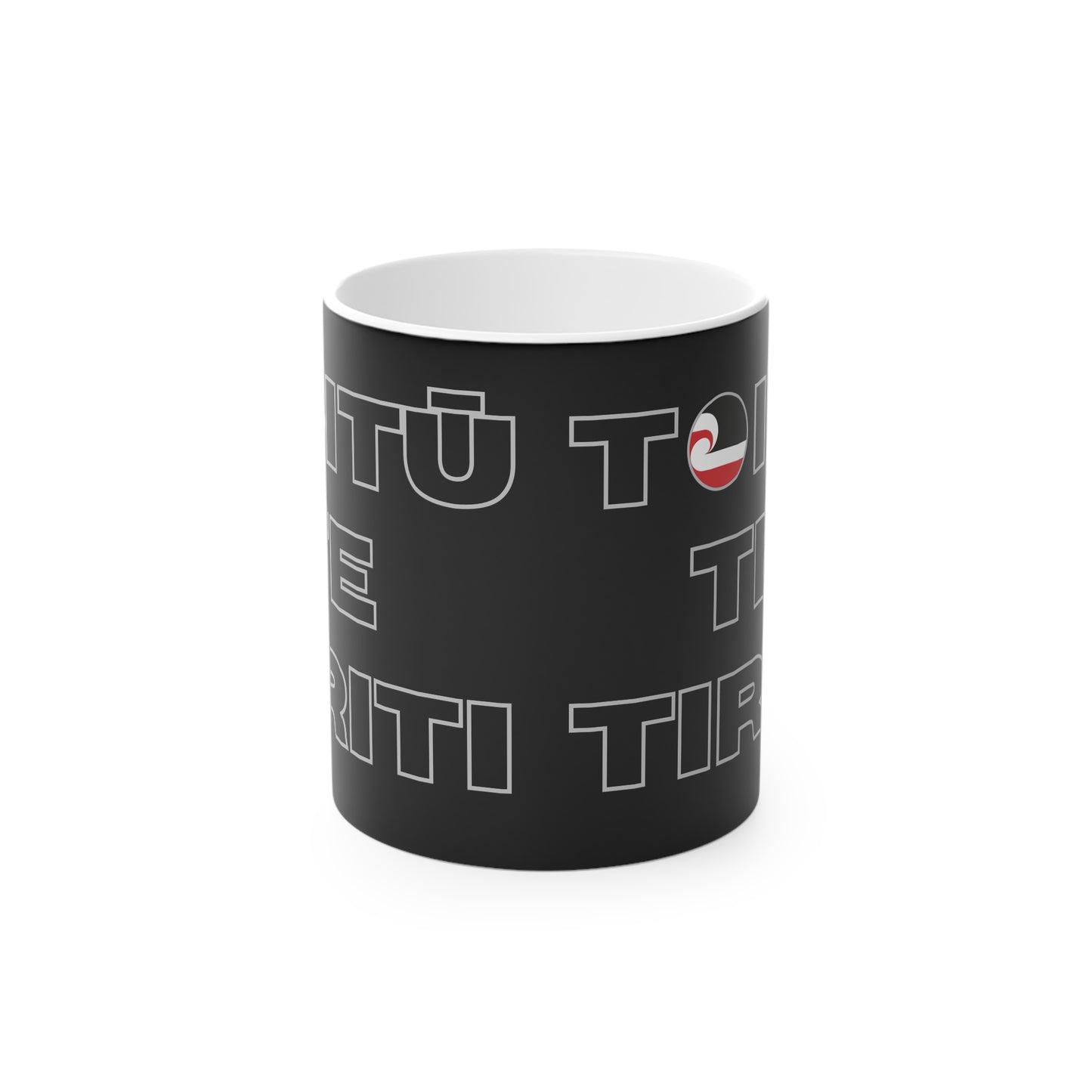 Toitū Te Tiriti Magic Mug - black