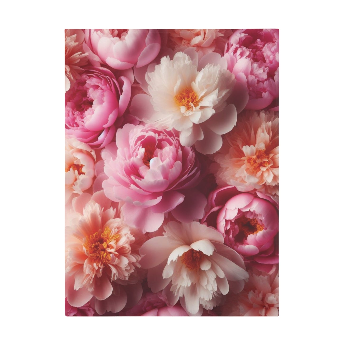 Peonies #1 Plush Fleece Blanket