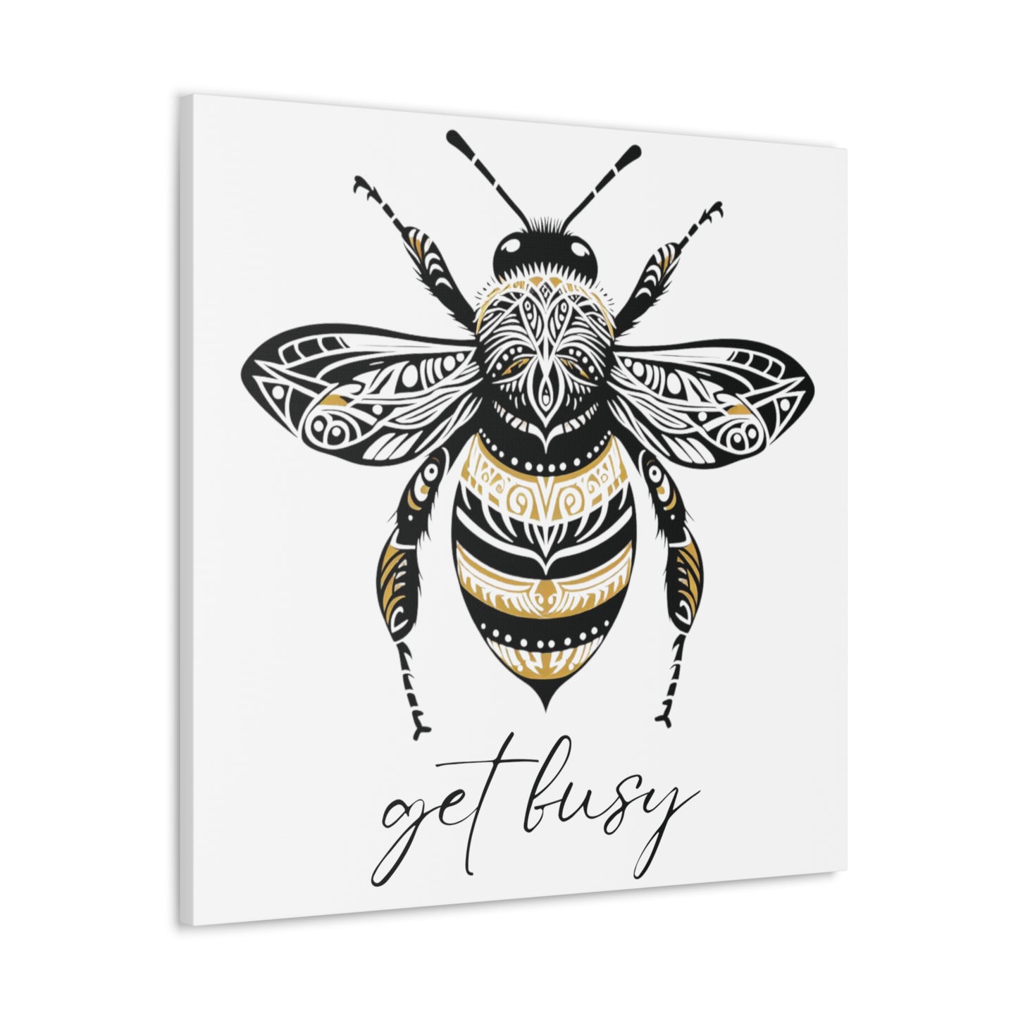 Get Busy Bee Classic Canvas - White