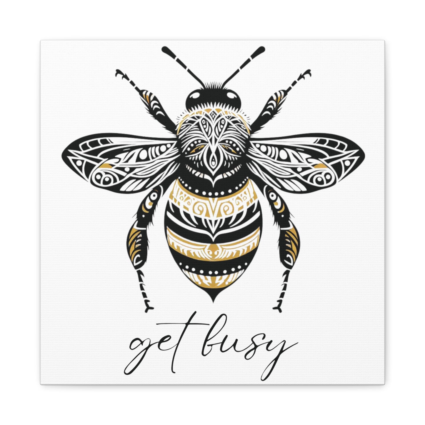 Get Busy Bee Classic Canvas - White