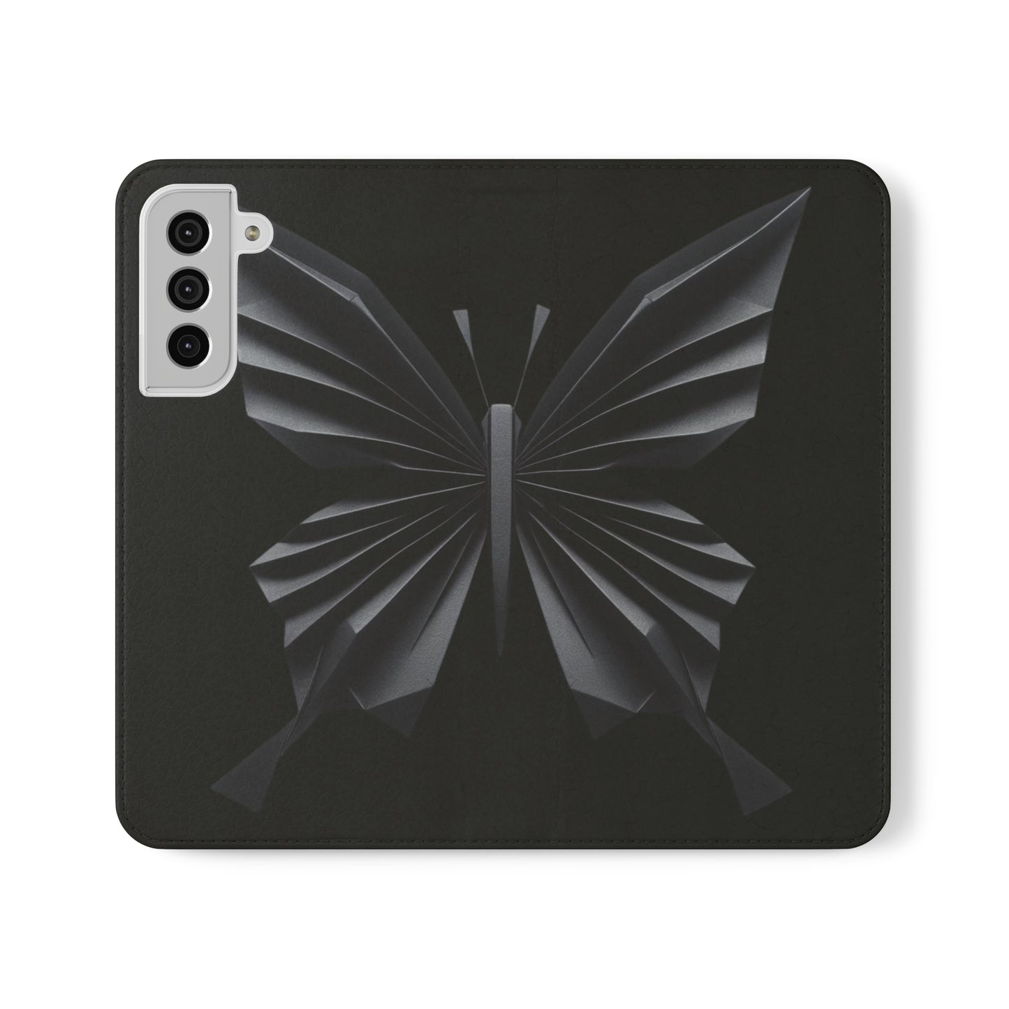 Origami Black Butterfly Flip Cases iPhone/Samsung