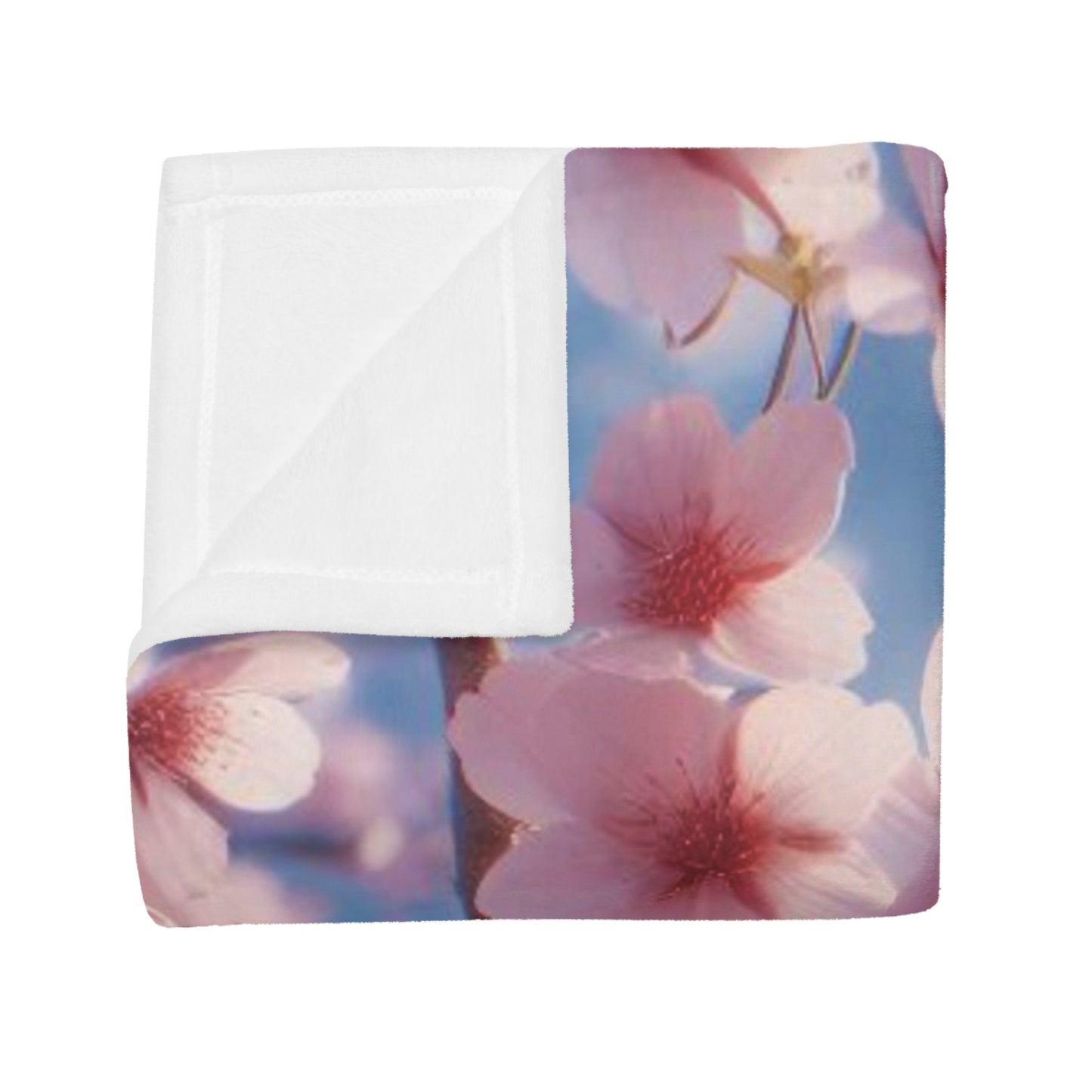 Cherry Blossom #1 Plush Fleece Blanket