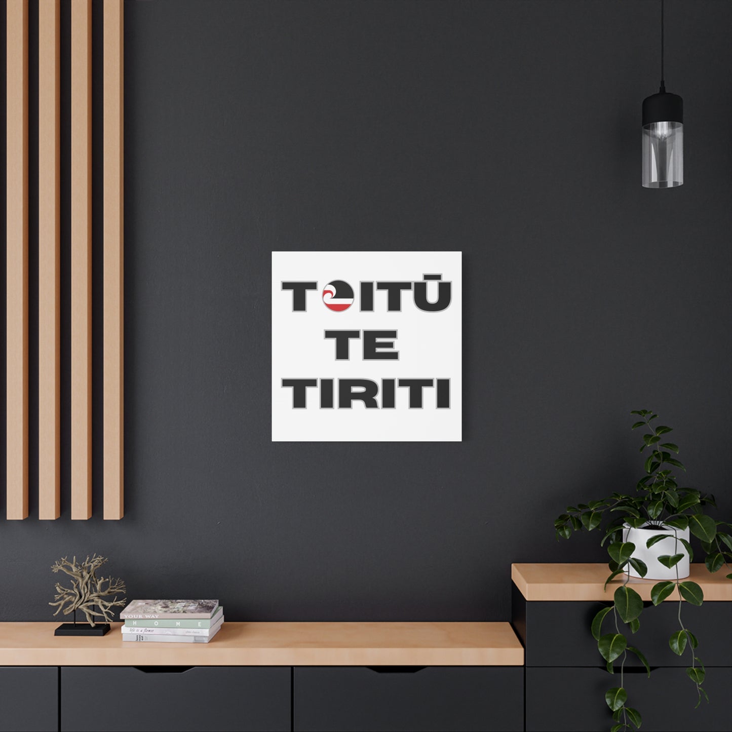 Toitū Te Tiriti Classic Canvas - White