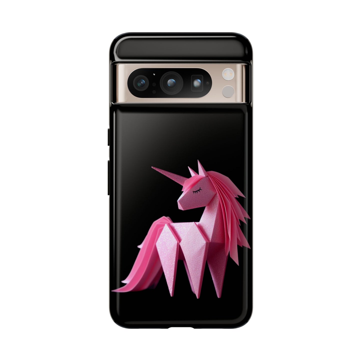 Origami Pink Unicorn Tough Cases iPhone/Google/Samsung