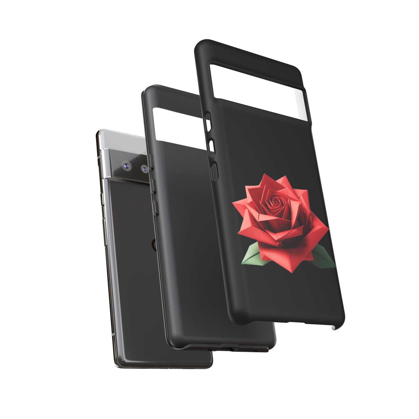 Origami Red Rose Tough Cases iPhone/Google/Samsung