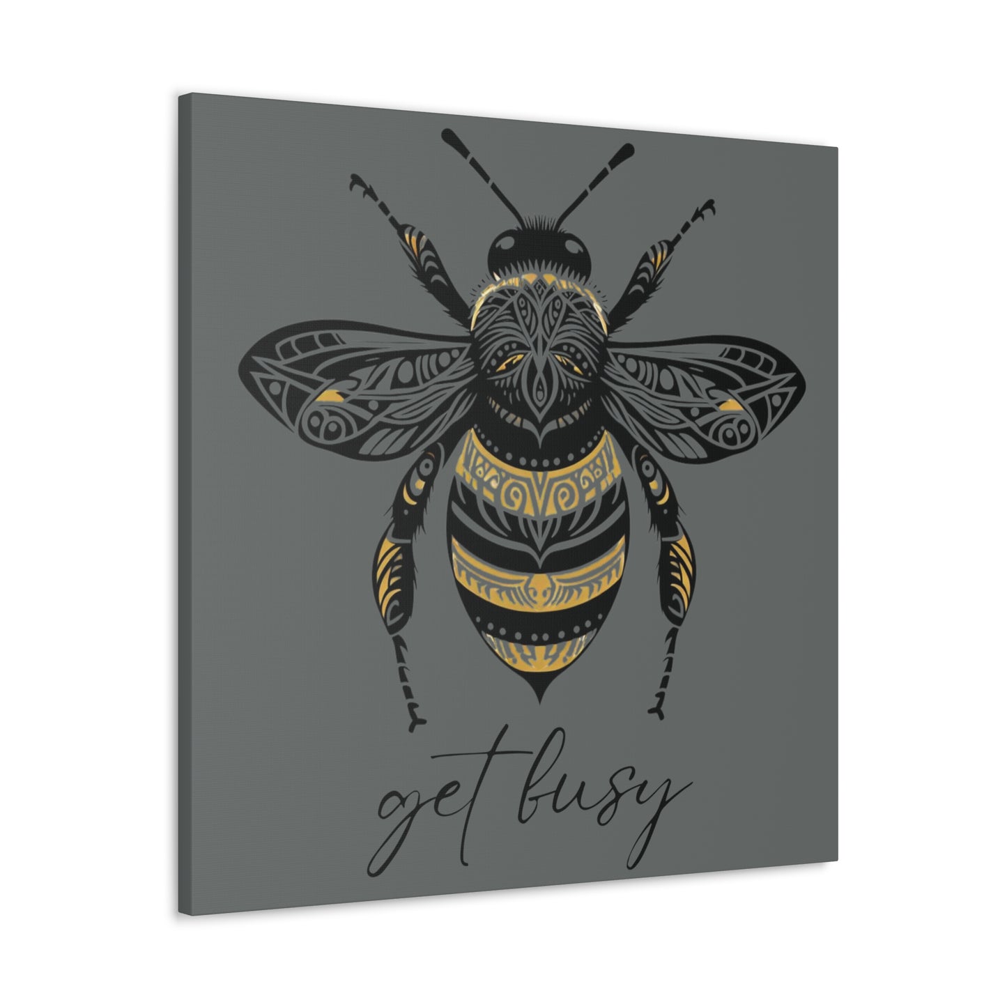 Get Busy Bee Classic Canvas - Grey