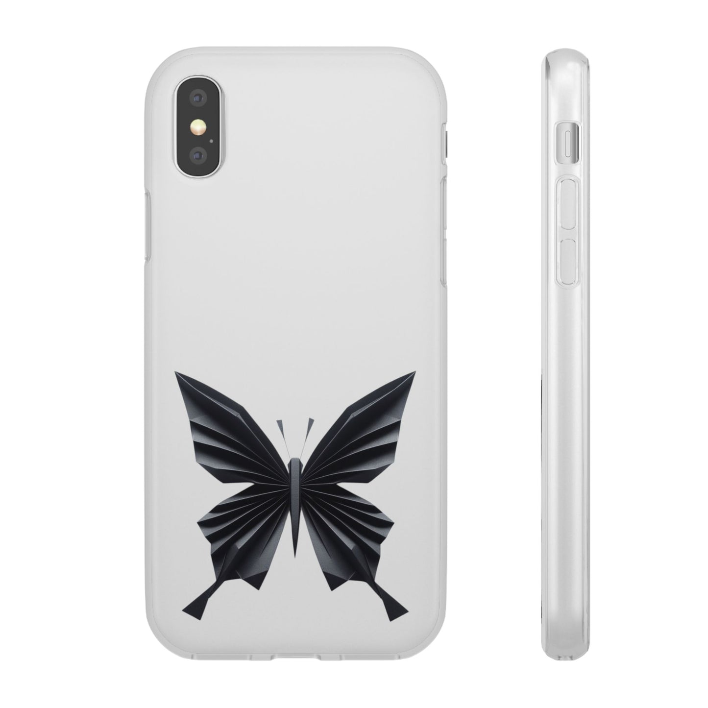 Origami Black Butterfly Flexi Cases