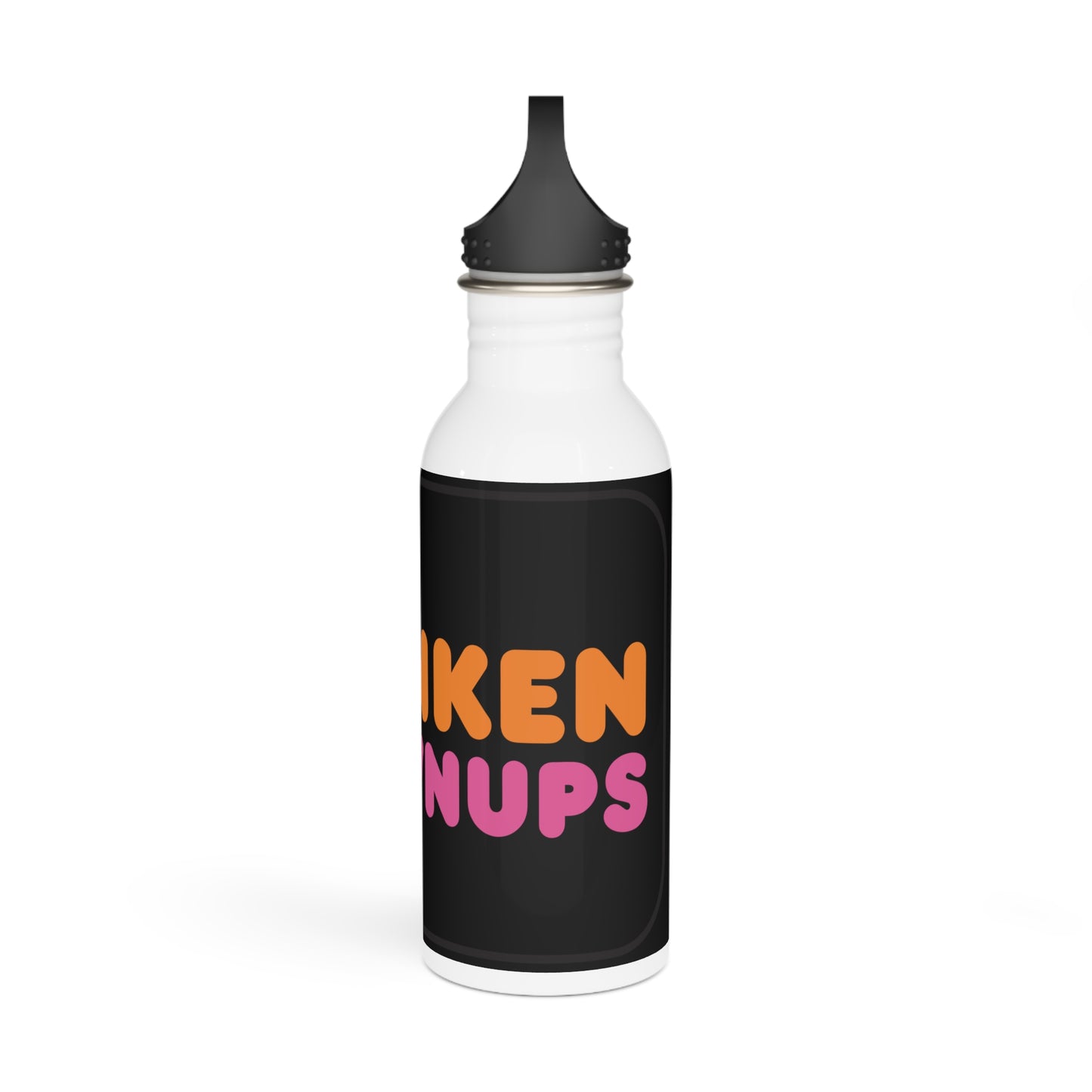 Drunken Grownups Stylish Stainless Steel Water Bottle - Eco-Friendly, Durable, Perfect for On-the-Go - Black