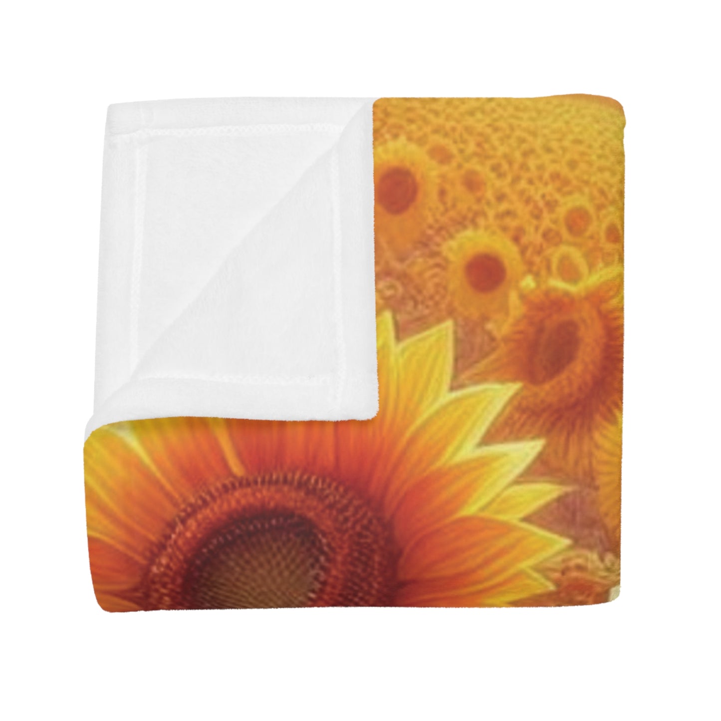 Sunflowers Plush Fleece Blanket