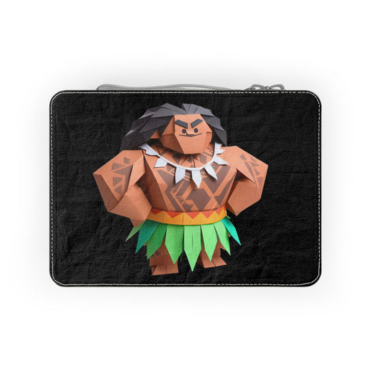 Origami Maui Paper Lunch Bag - black