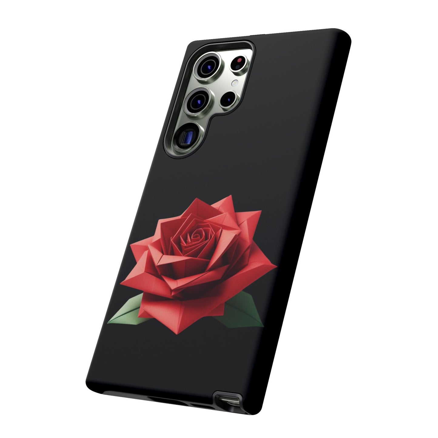 Origami Red Rose Tough Cases iPhone/Google/Samsung