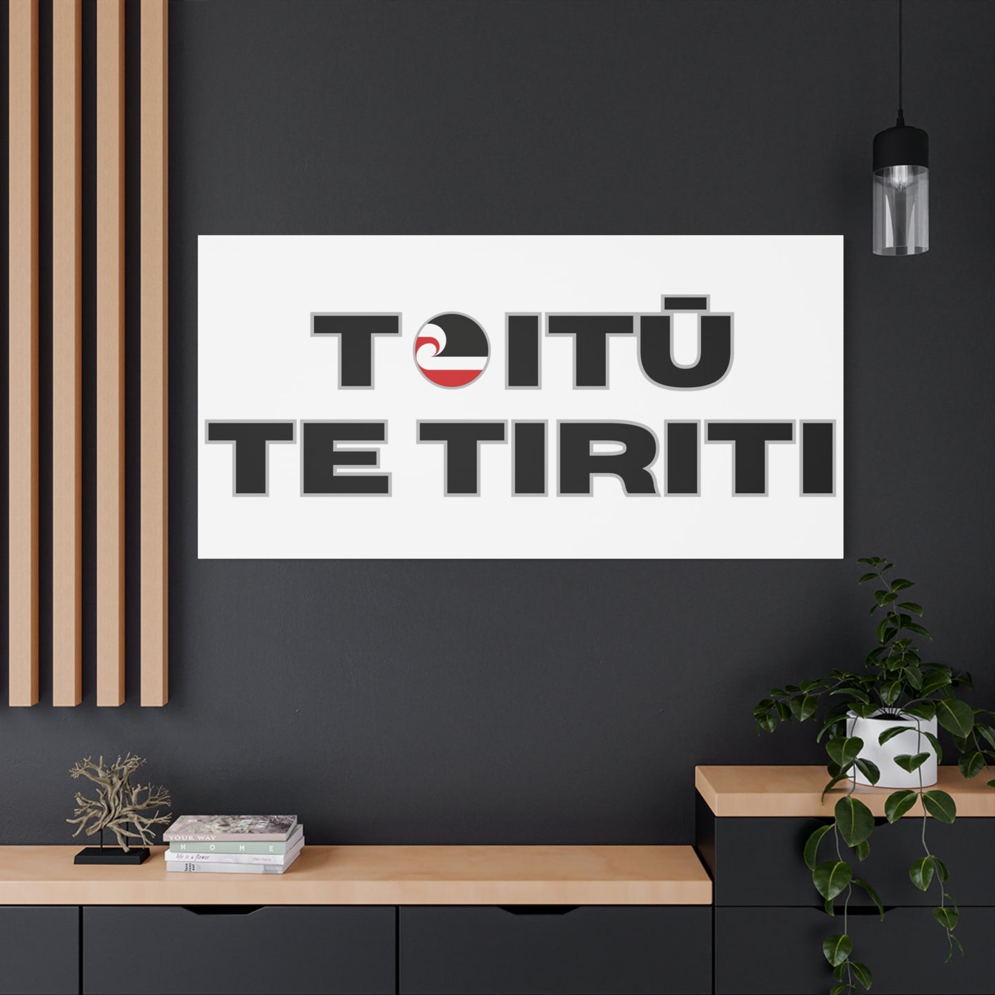 Toitū Te Tiriti Classic Canvas - White