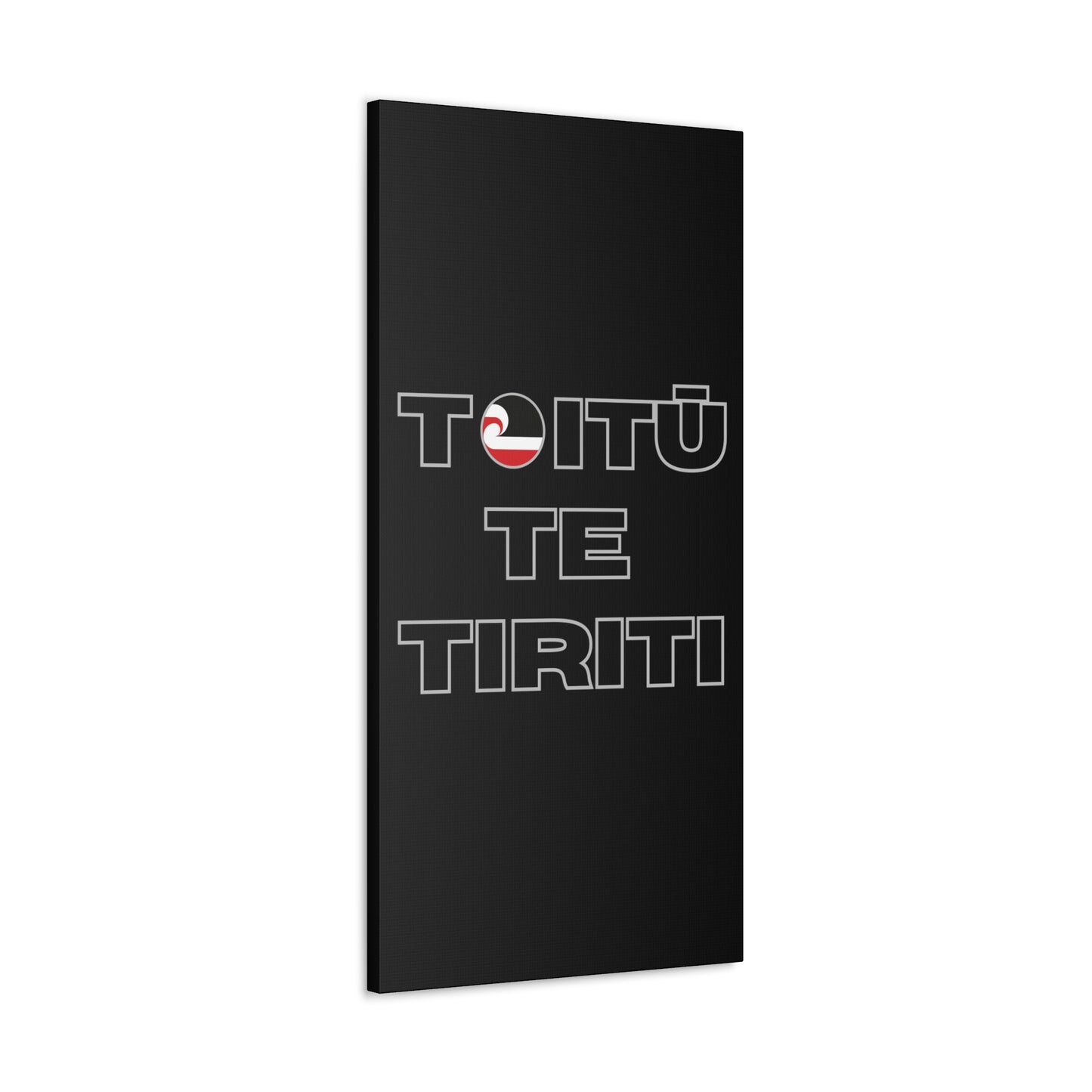 Toitū Te Tiriti Classic Canvas - Black