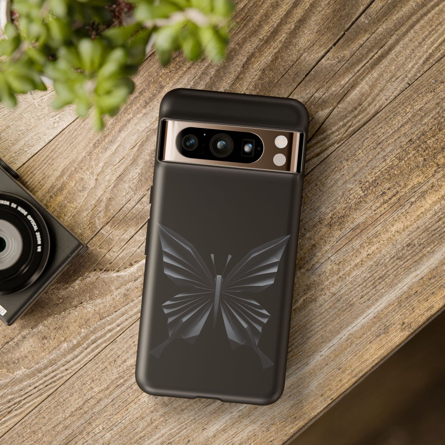 Origami Black Butterfly Tough Cases iPhone/Google/Samsung