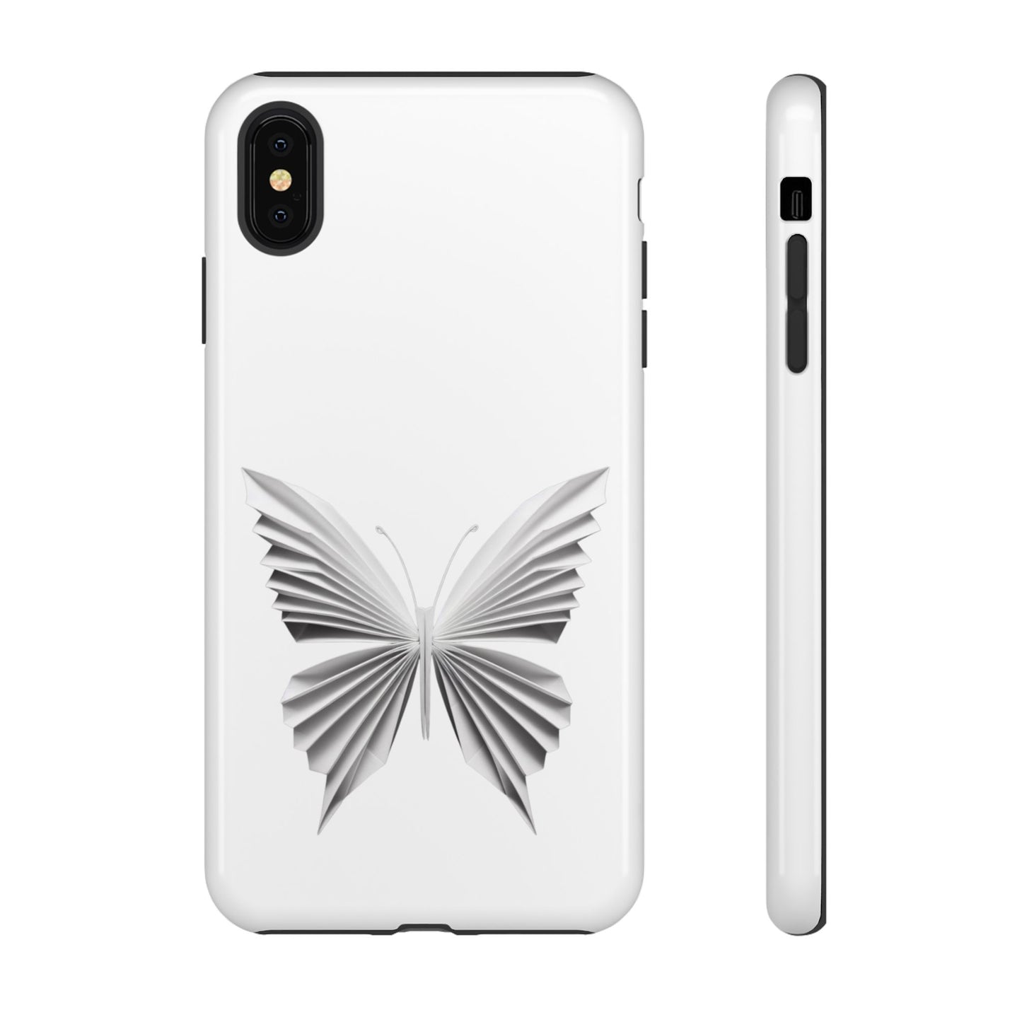 Origami White Butterfly Tough Cases iPhone/Google/Samsung