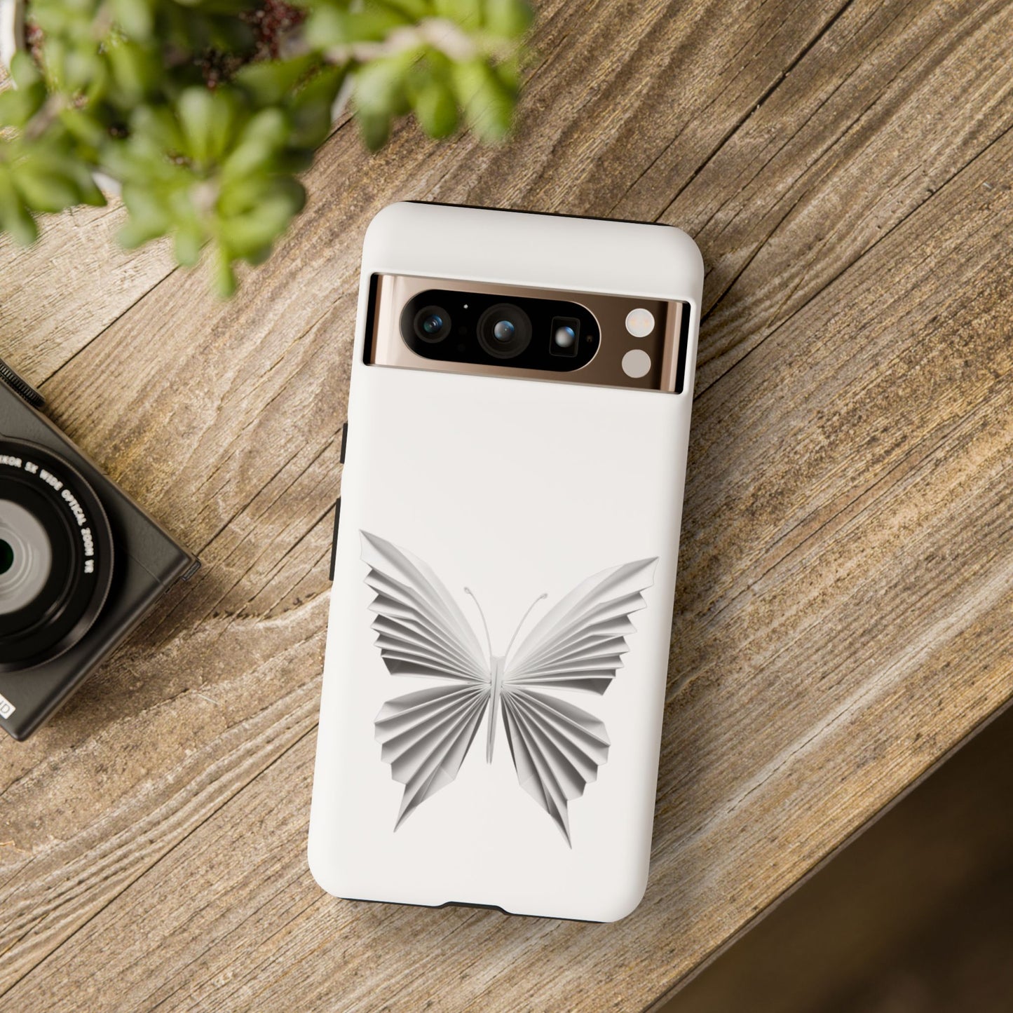 Origami White Butterfly Tough Cases iPhone/Google/Samsung