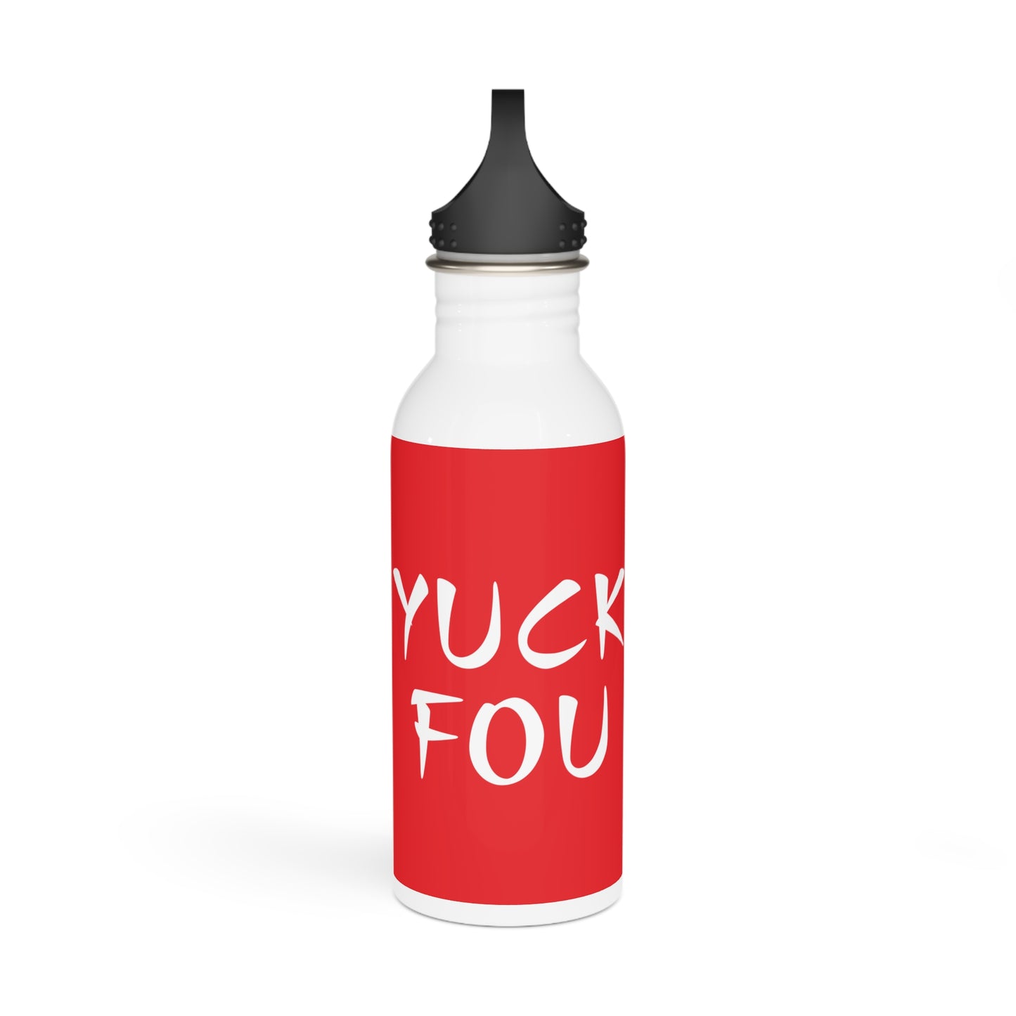 Yuck Fou Stylish Stainless Steel Water Bottle - Eco-Friendly, Durable, Perfect for On-the-Go - Red