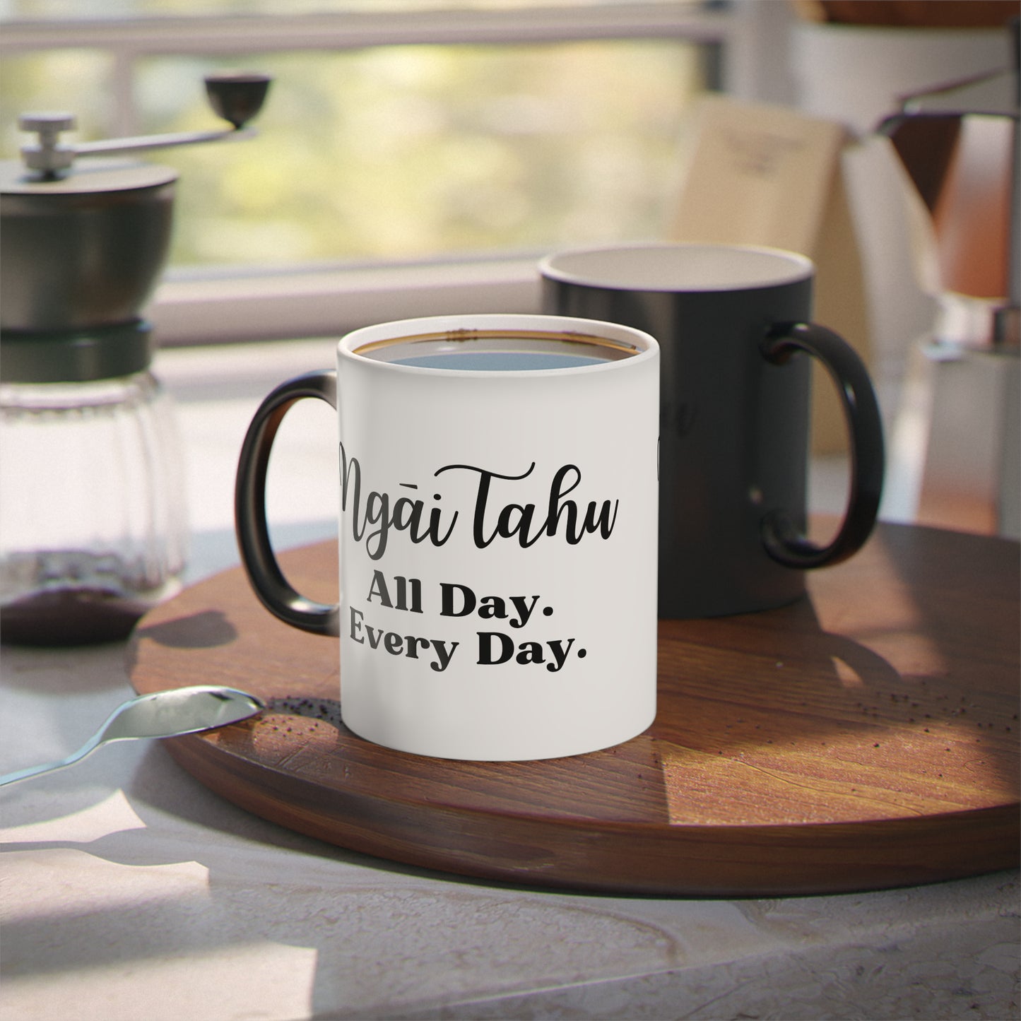 Ngāi Tahu All Day. Every Day. Magic Mug