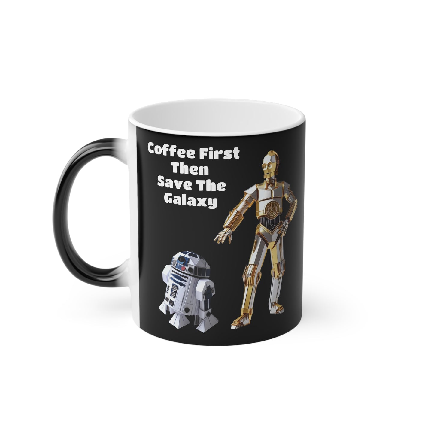 Origami C3PO & R2D2 Magic Mug