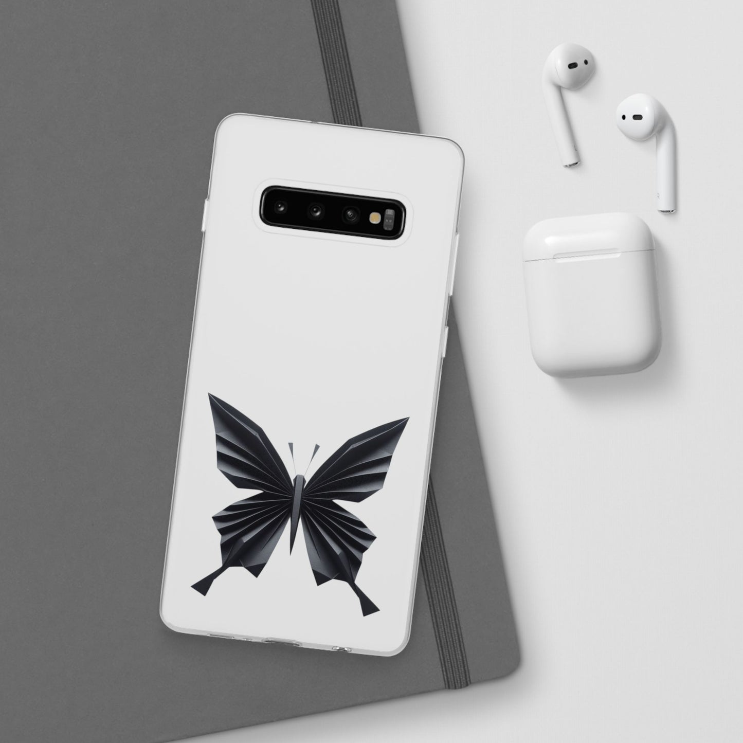 Origami Black Butterfly Flexi Cases