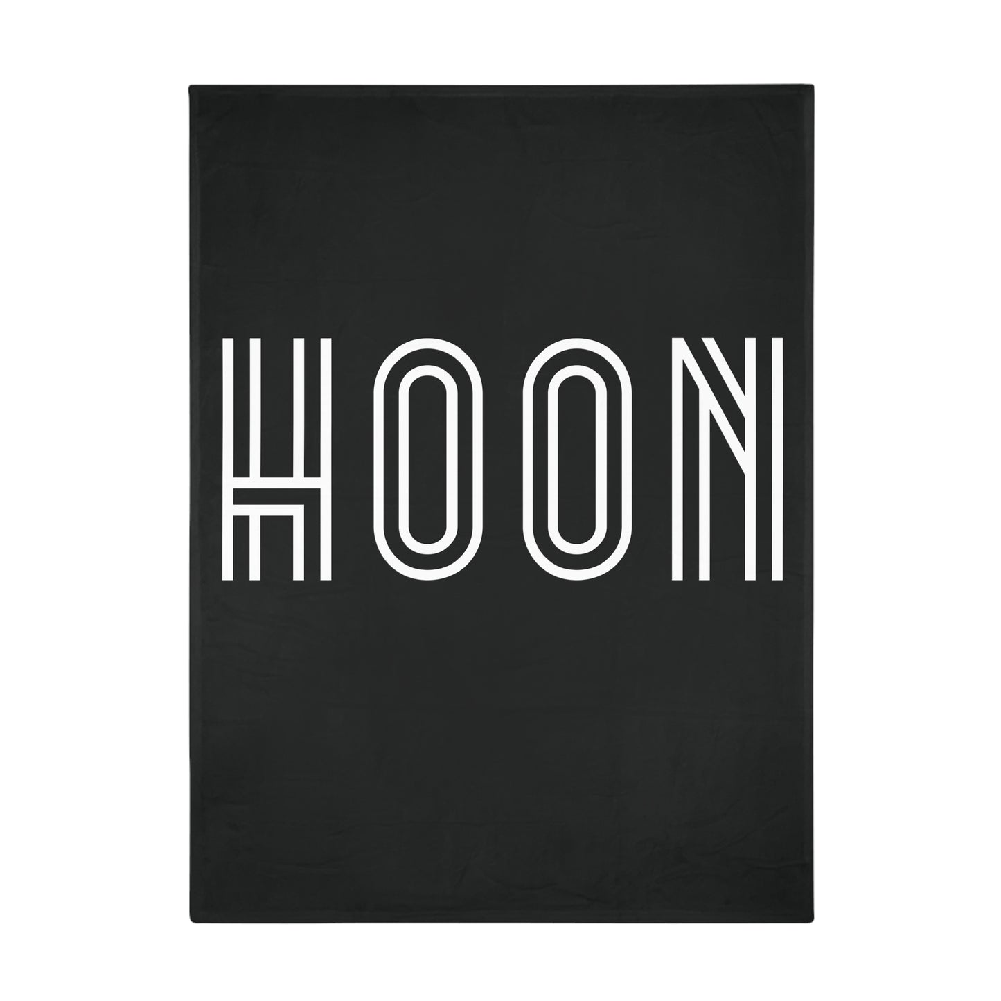 HOON Plush Fleece Blanket - Black