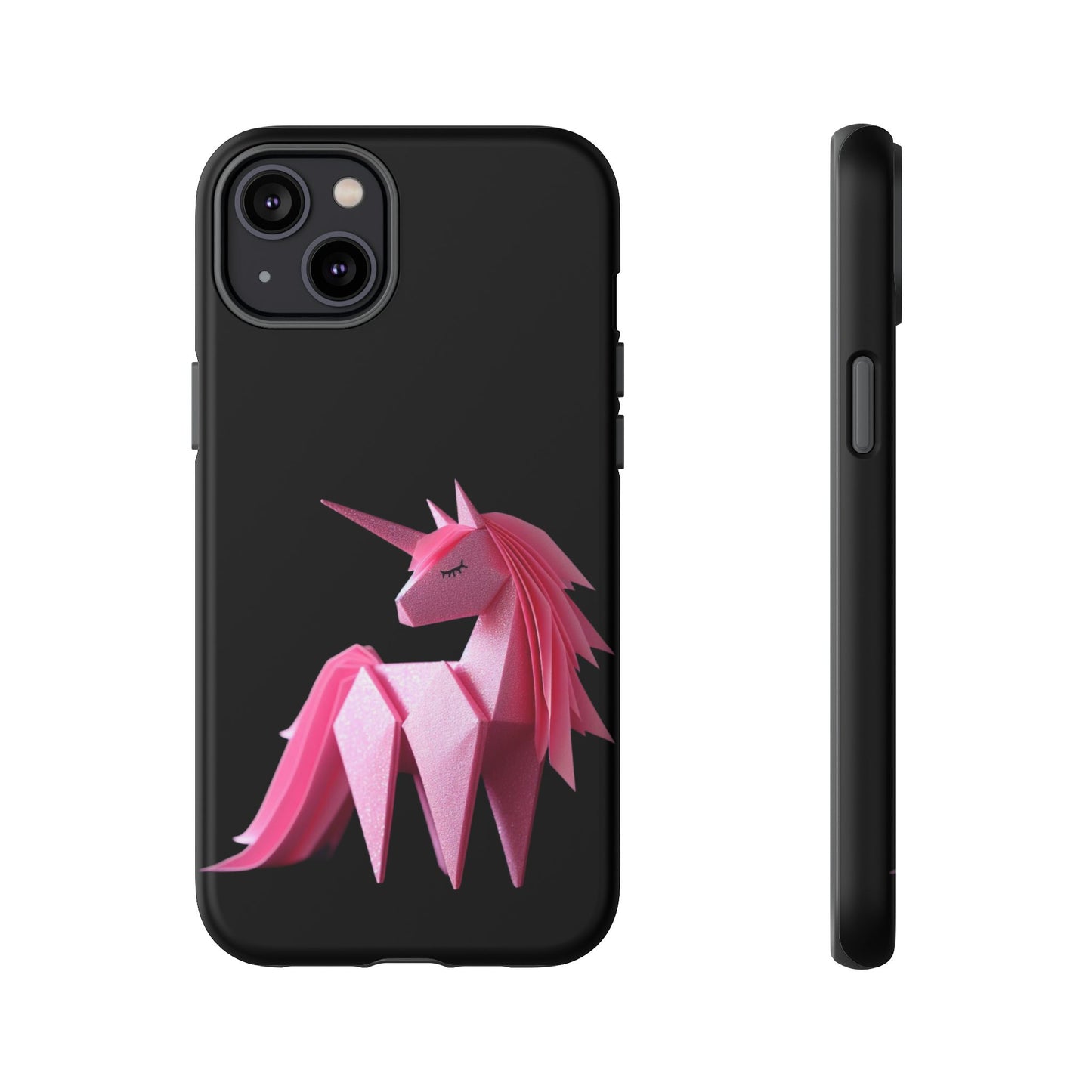 Origami Pink Unicorn Tough Cases iPhone/Google/Samsung