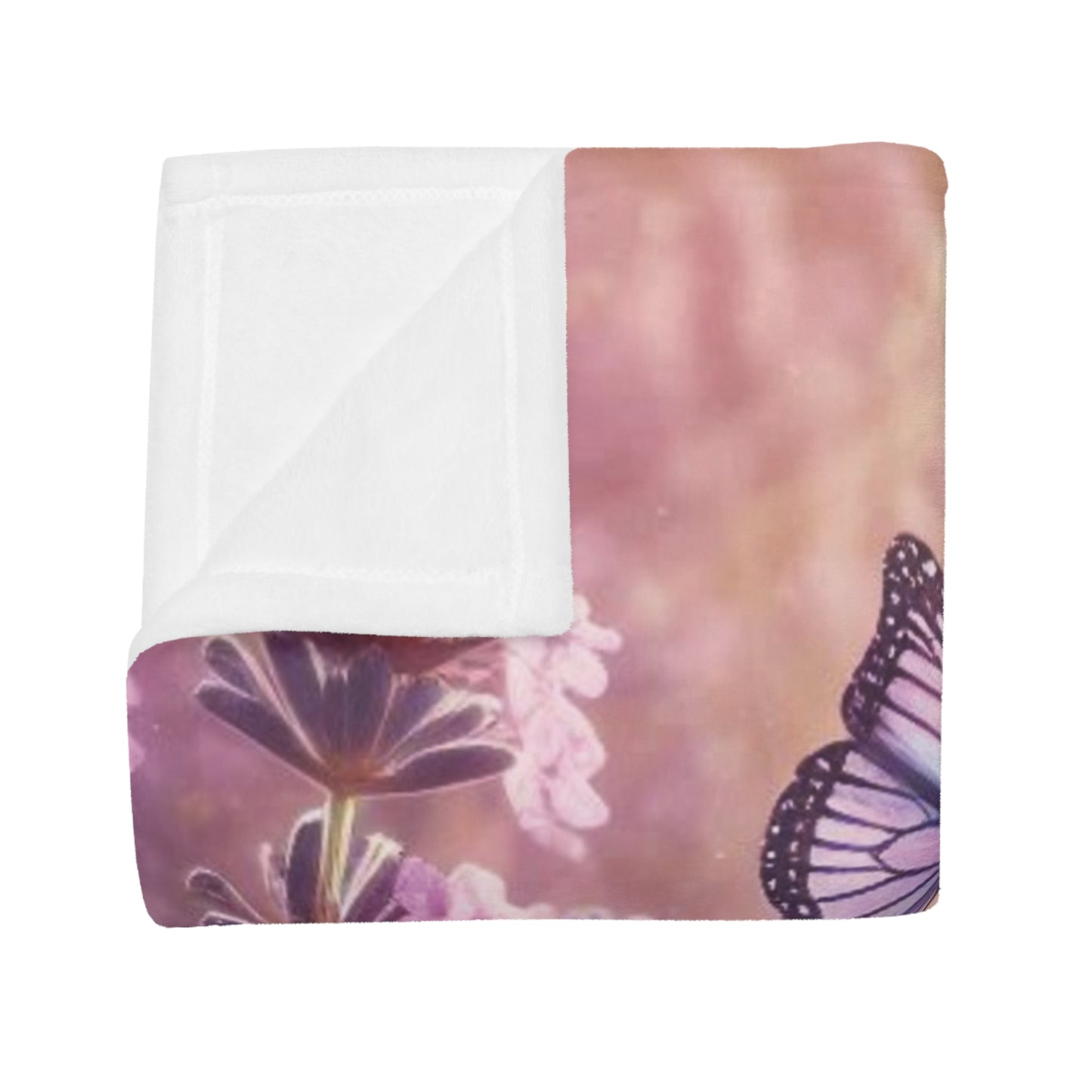 Wild Lavender #1 Plush Fleece Blanket