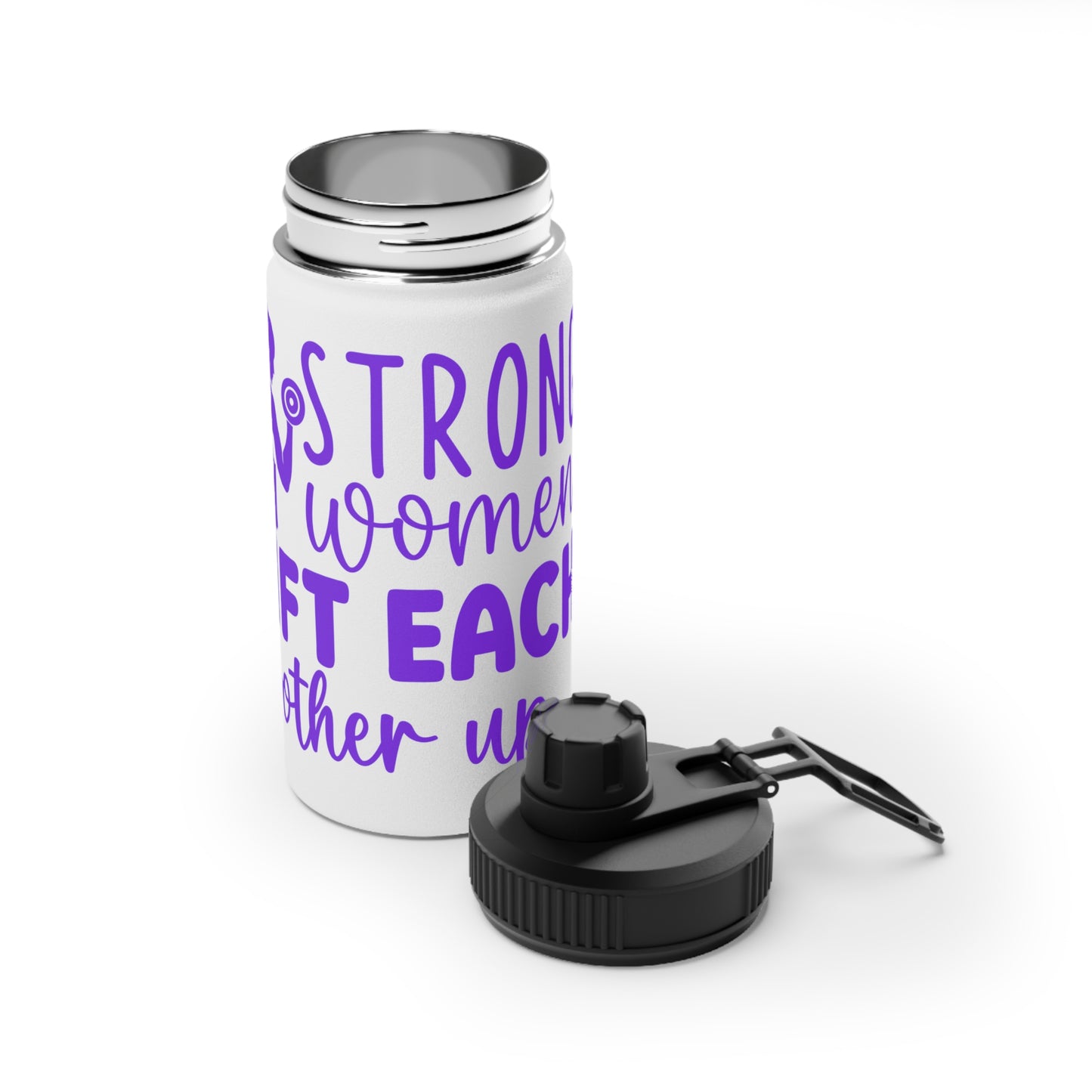 Strong Women Lift Each Other Up Stainless Steel Sports Water Bottle - 3 sizes