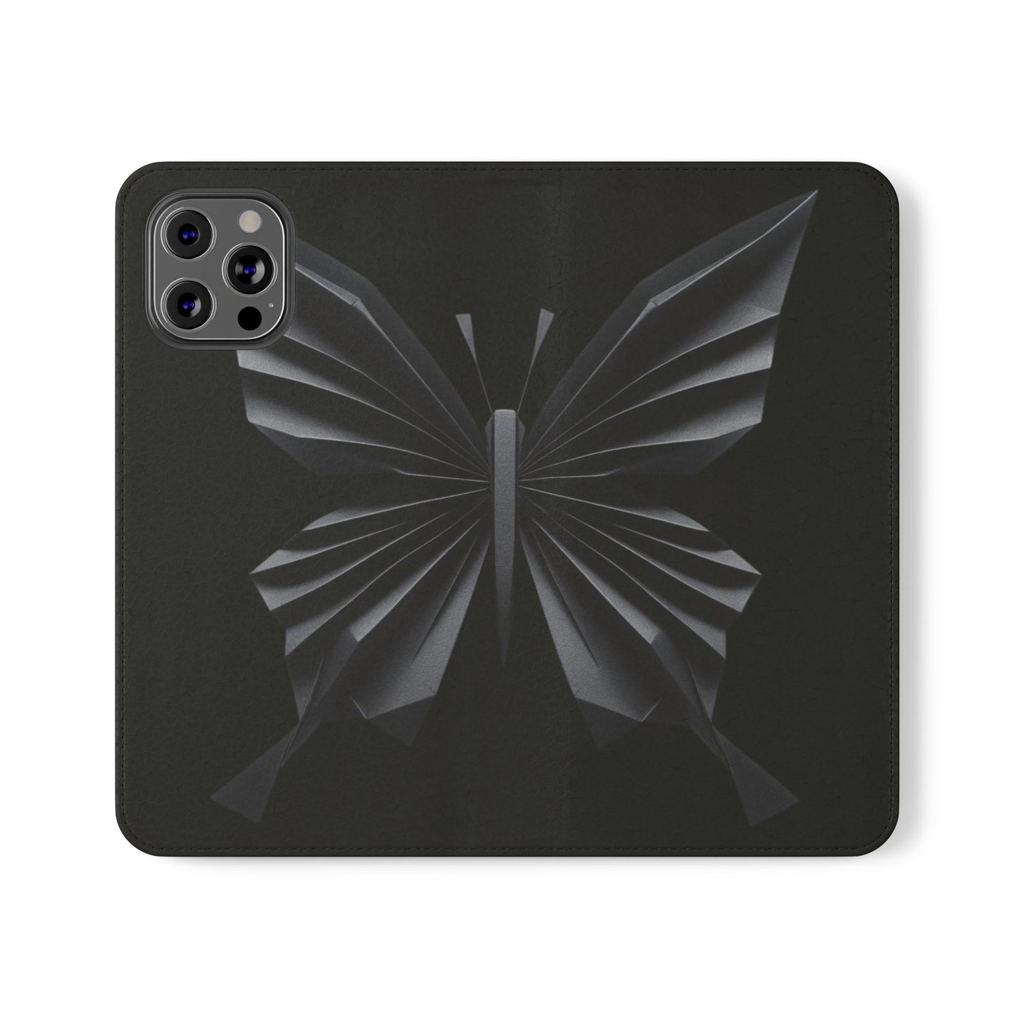 Origami Black Butterfly Flip Cases iPhone/Samsung