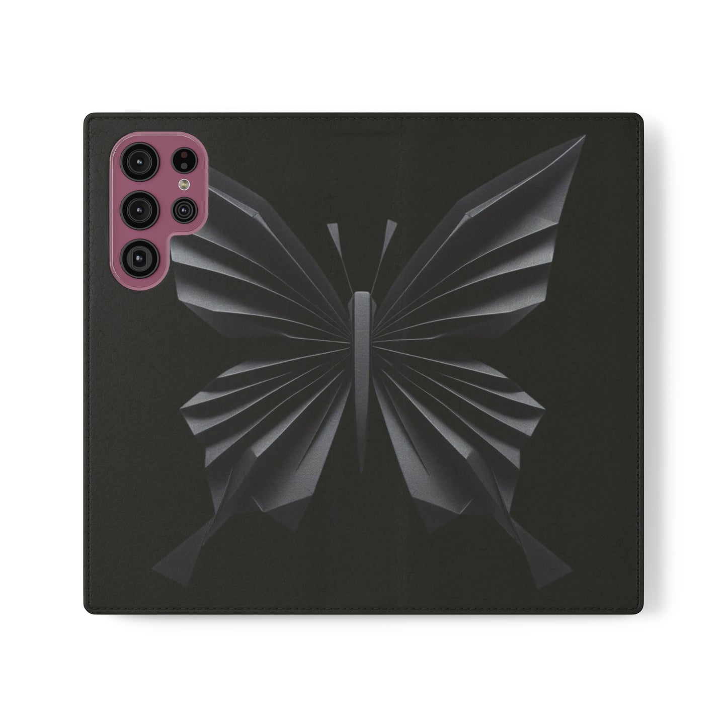 Origami Black Butterfly Flip Cases iPhone/Samsung