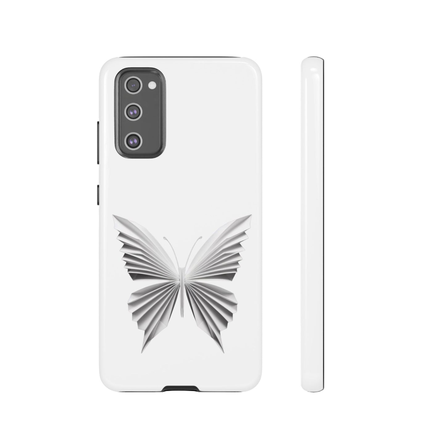 Origami White Butterfly Tough Cases iPhone/Google/Samsung