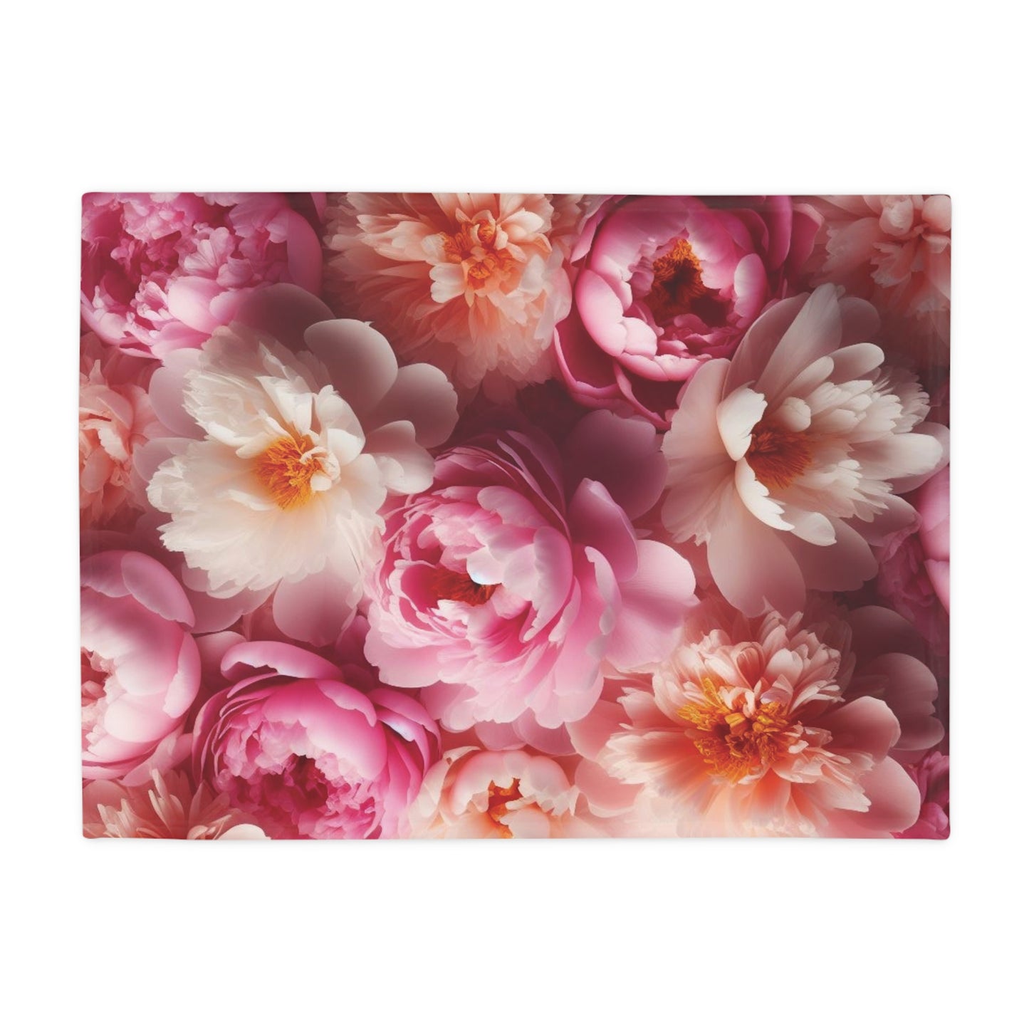 Peonies #1 Plush Fleece Blanket