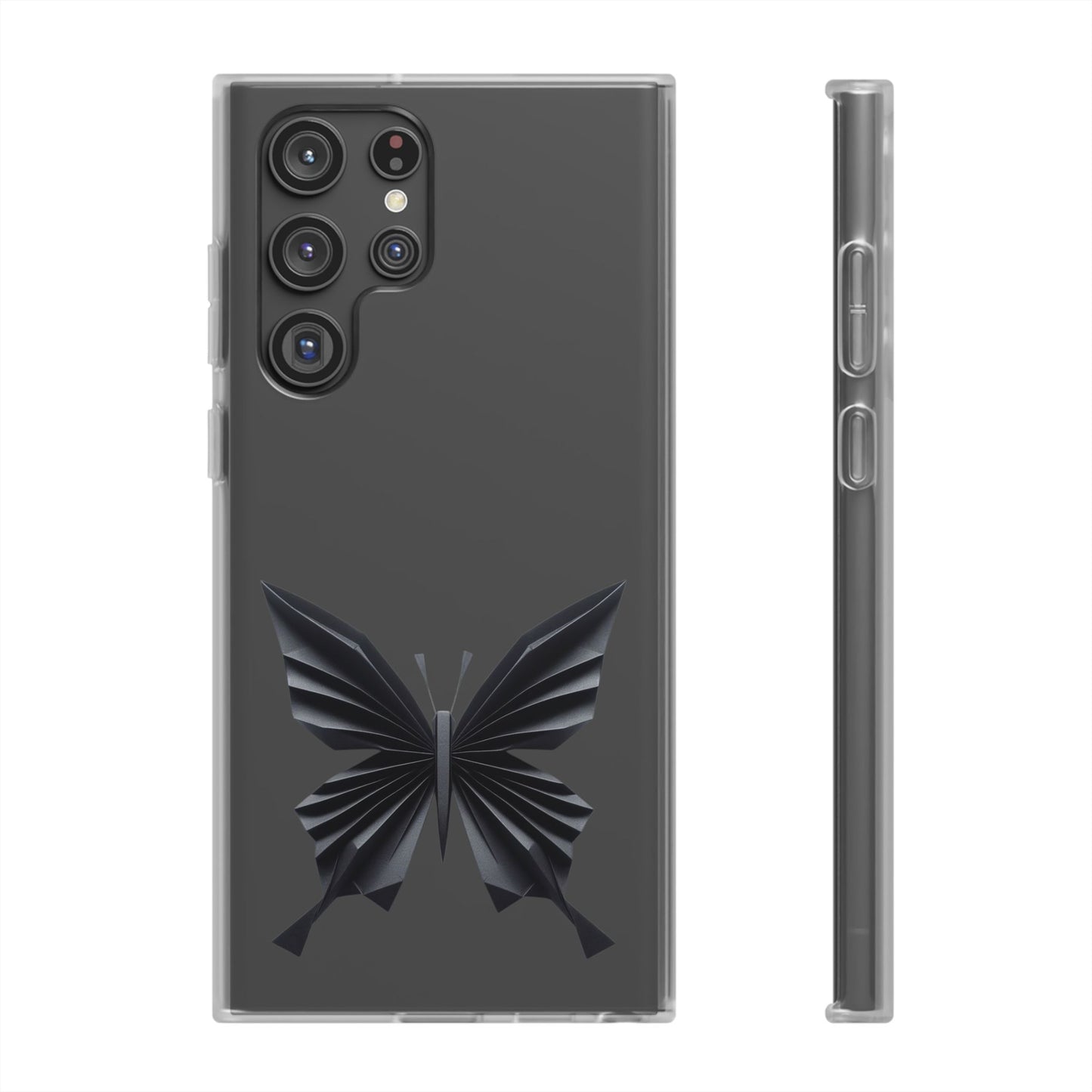 Origami Black Butterfly Flexi Cases