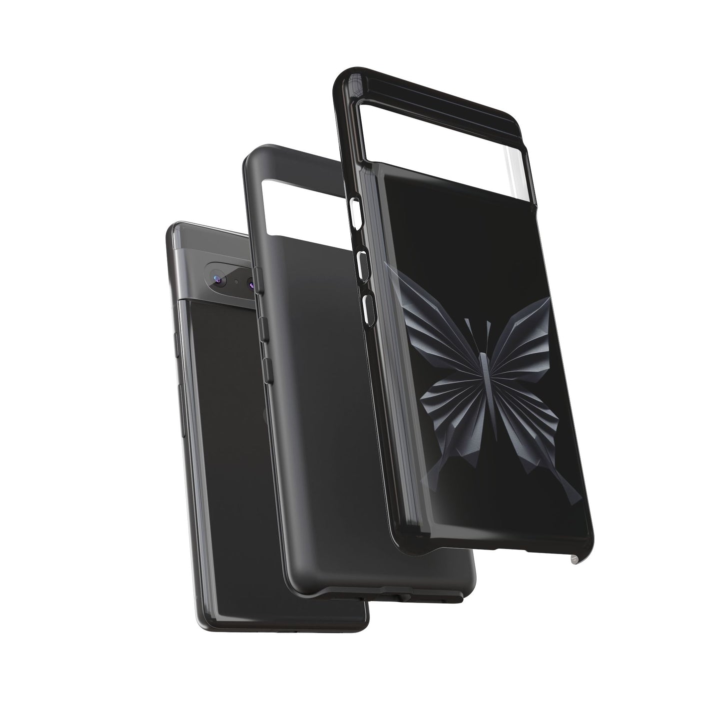 Origami Black Butterfly Tough Cases iPhone/Google/Samsung