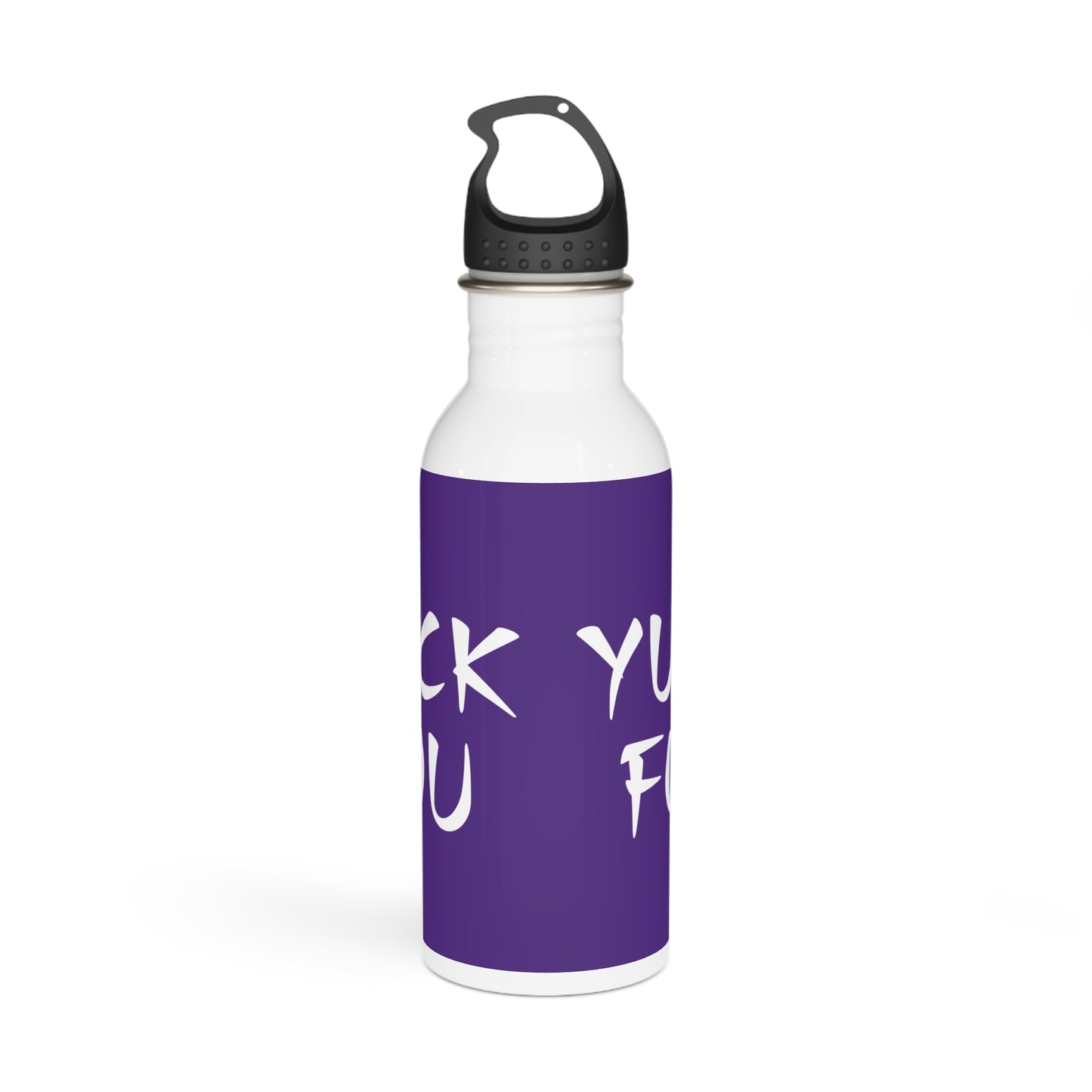 Yuck Fou Stylish Stainless Steel Water Bottle - Eco-Friendly, Durable, Perfect for On-the-Go - Purple