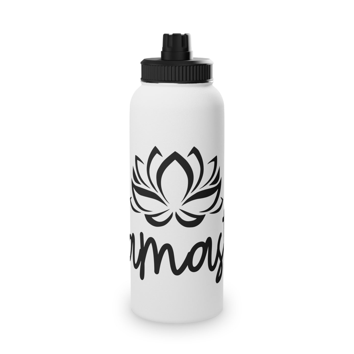 Namaste Lotus Flower Stainless Steel Water Bottle - # Sizes